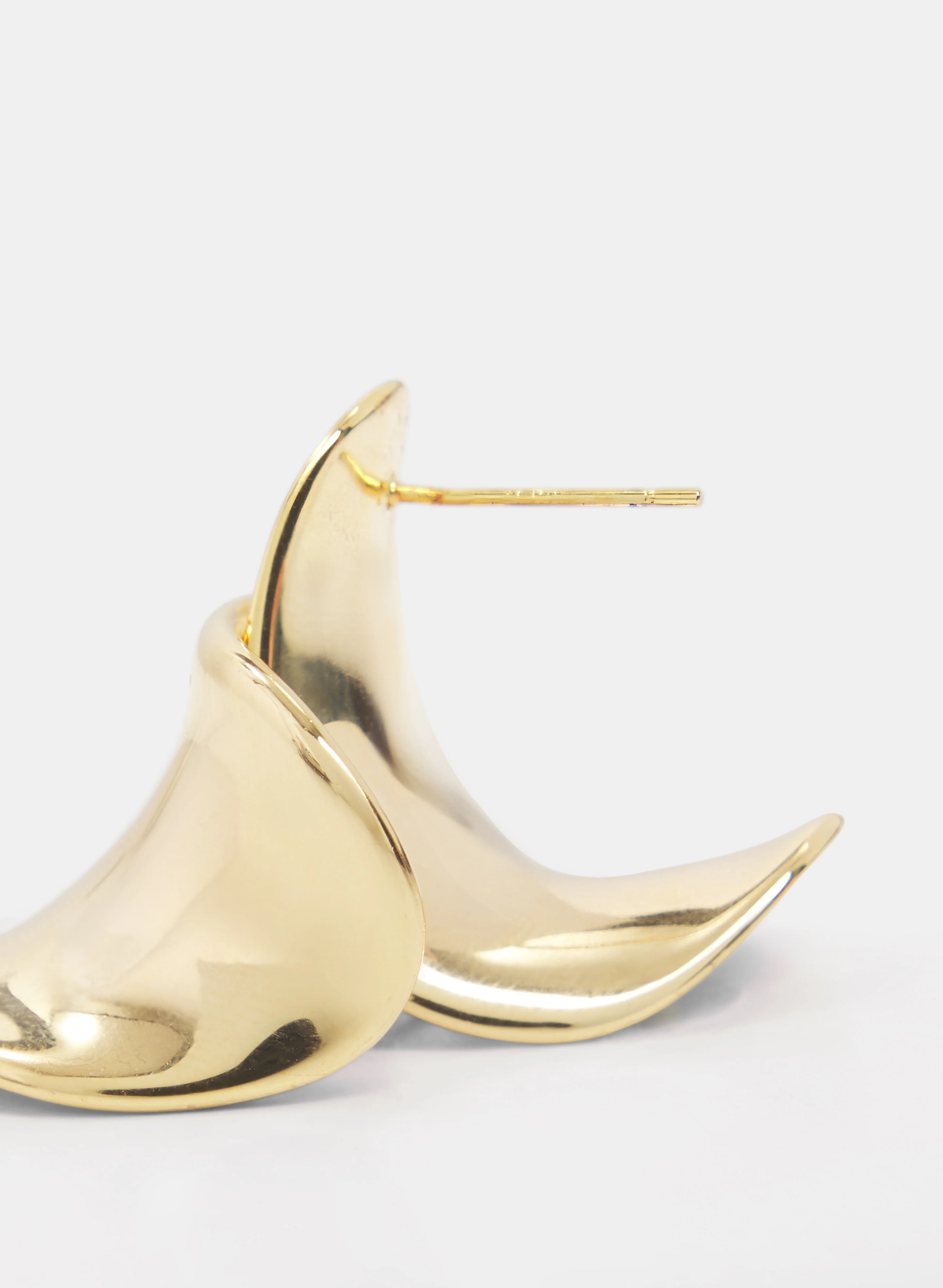 Curved Hoop Earrings - Image 3