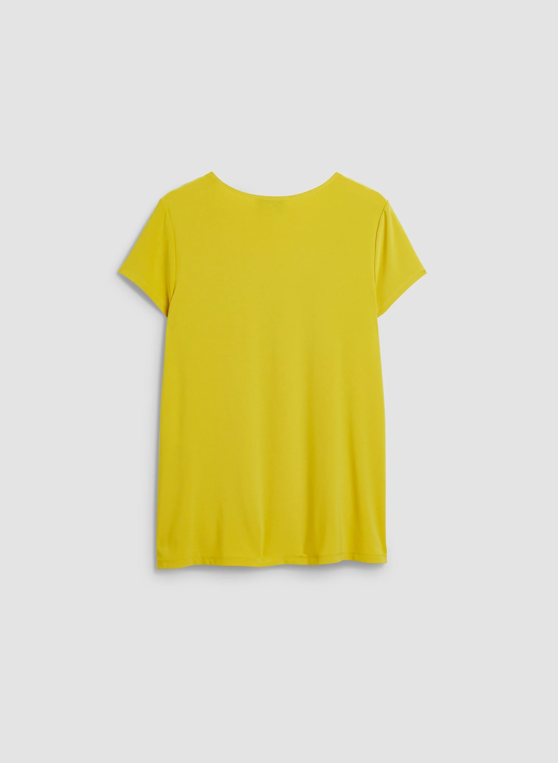 Cutout Detail V-Neck Tee - Image 6
