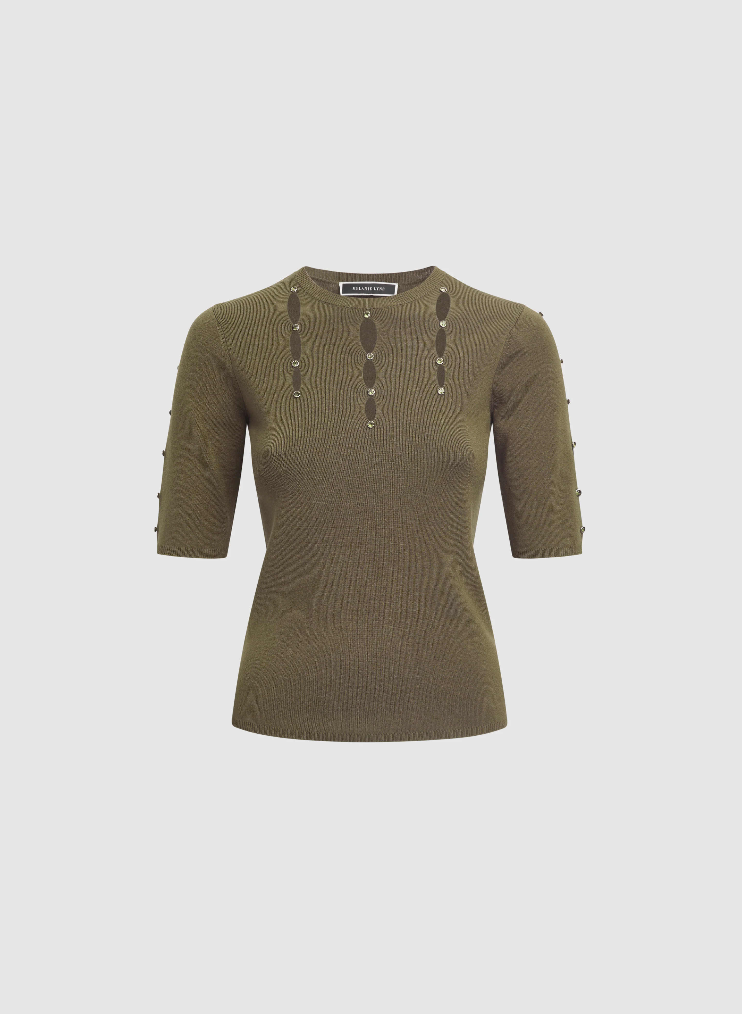 Cutout Short Sleeve Pullover - Image 6