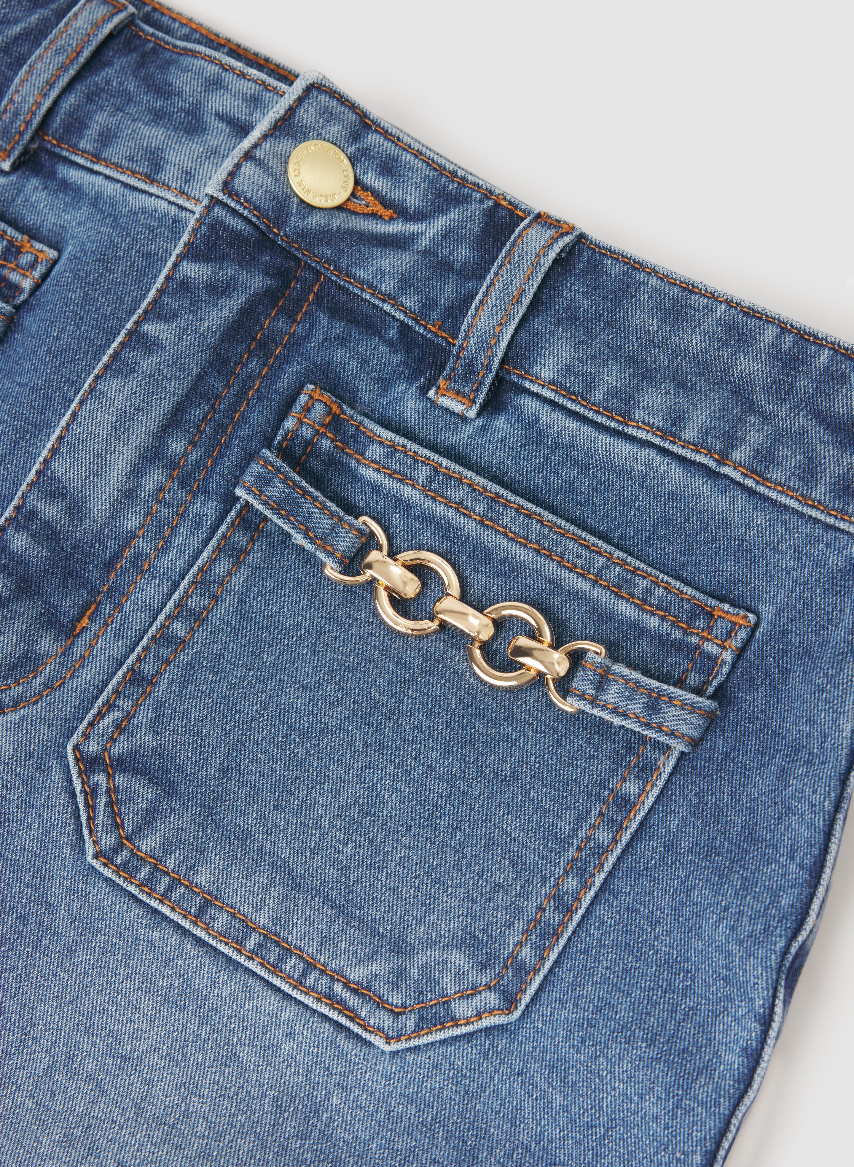 Denim Midi Skirt - Image 7