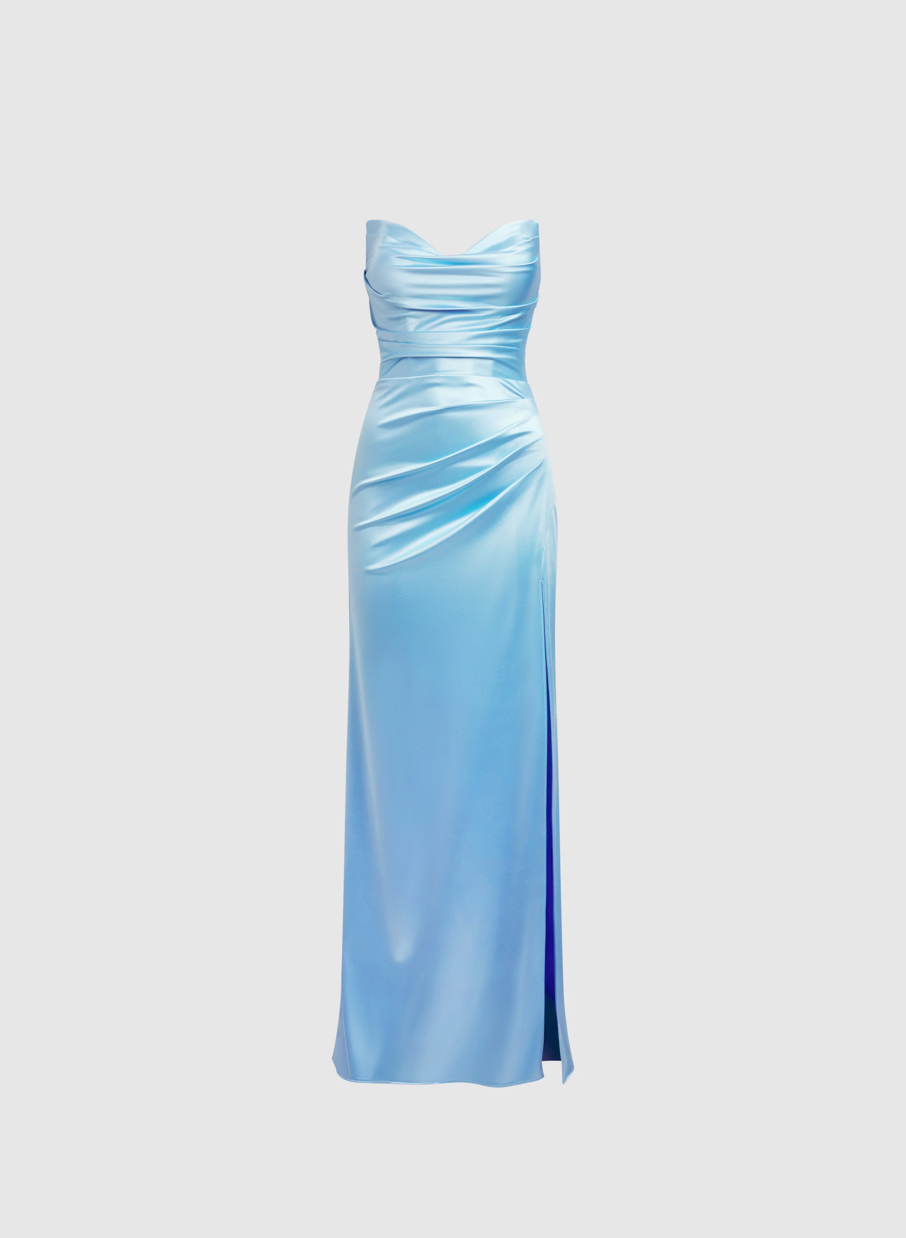 Draped Sweetheart Neck Dress - Image 5