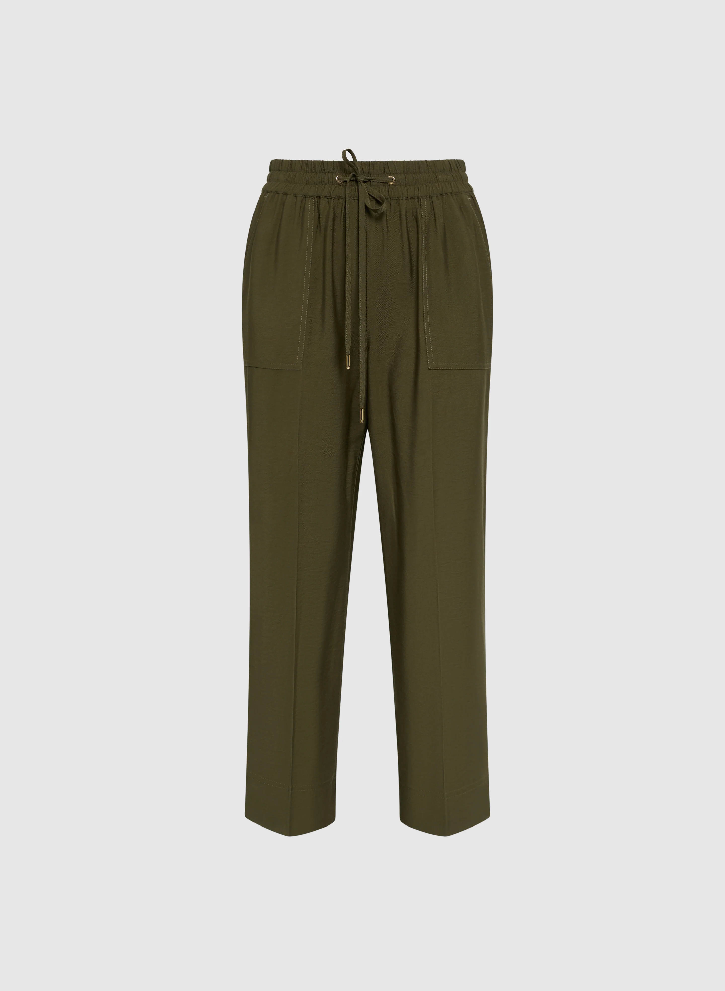 Drawstring Pull-On Capris - Image 6