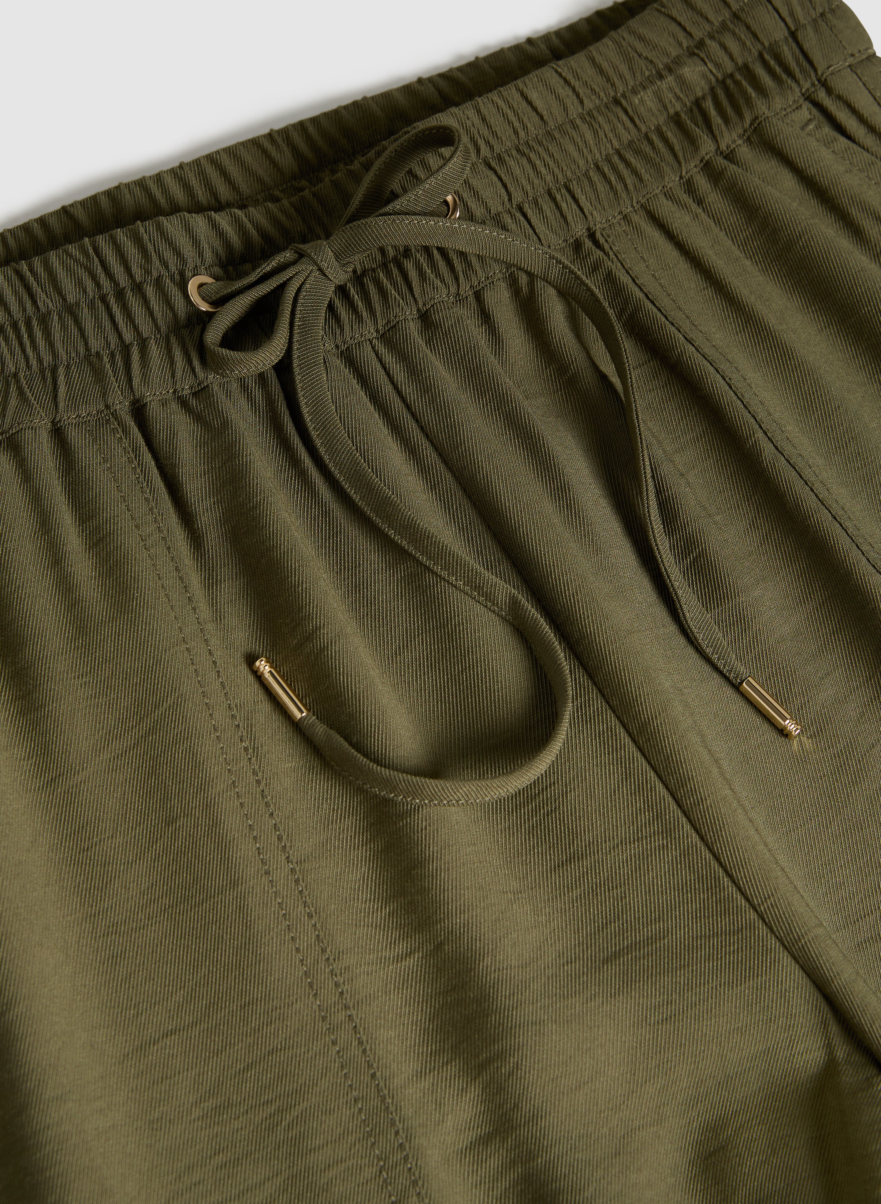 Drawstring Pull-On Capris - Image 7