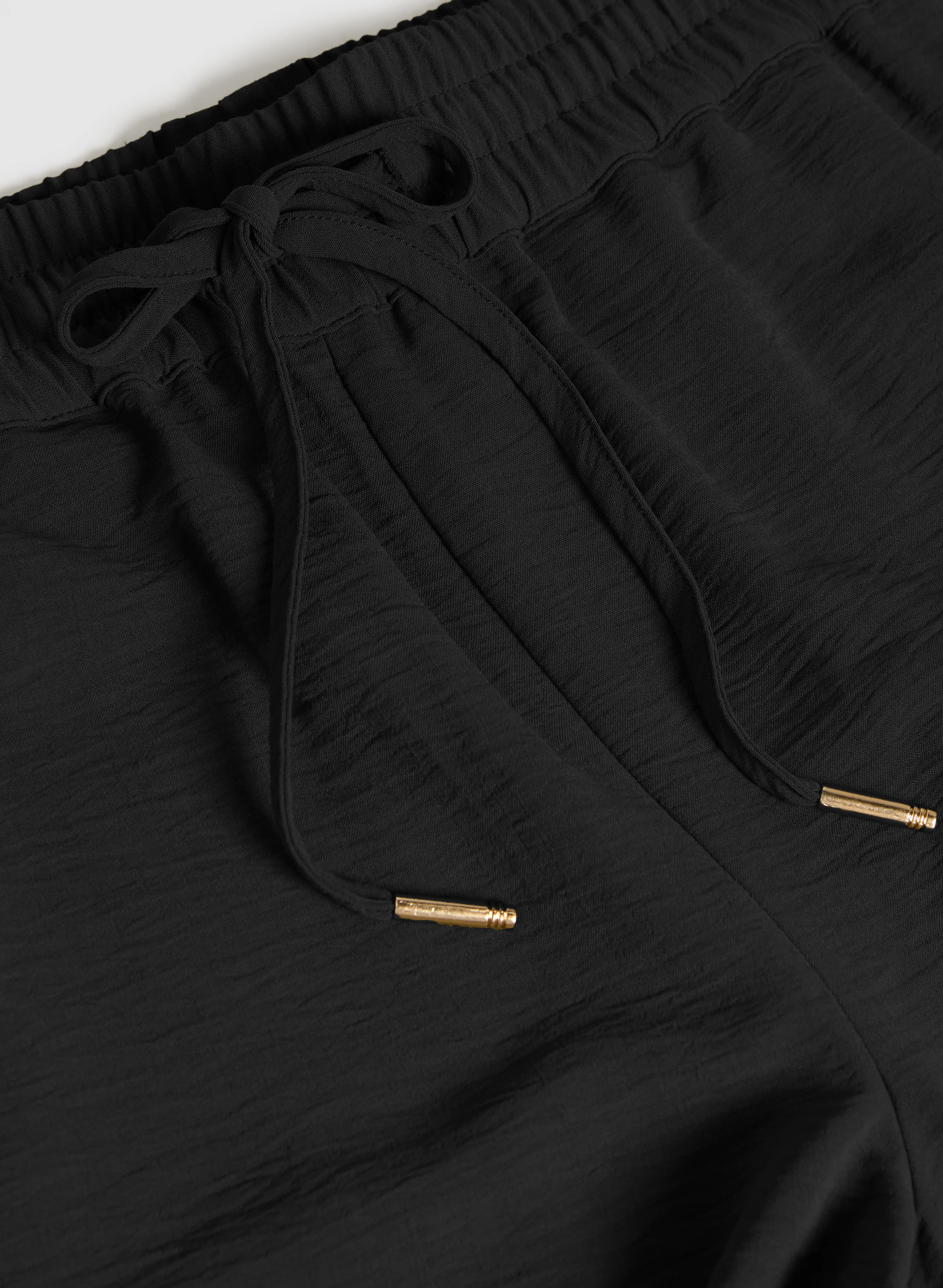 Drawstring Waist Wide-Leg Pants - Image 7
