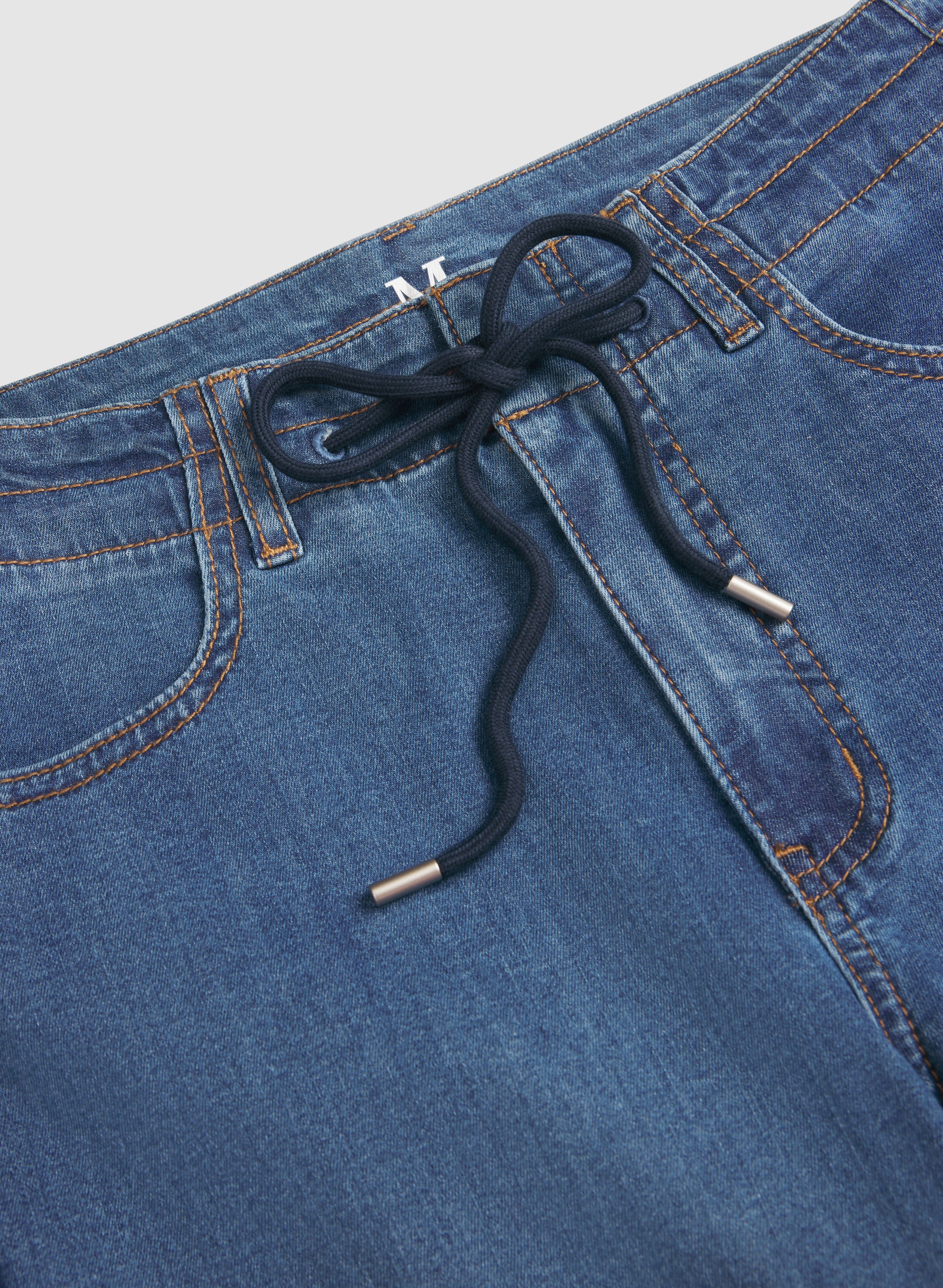 Drawstring Wide-Leg Jeans - Image 8