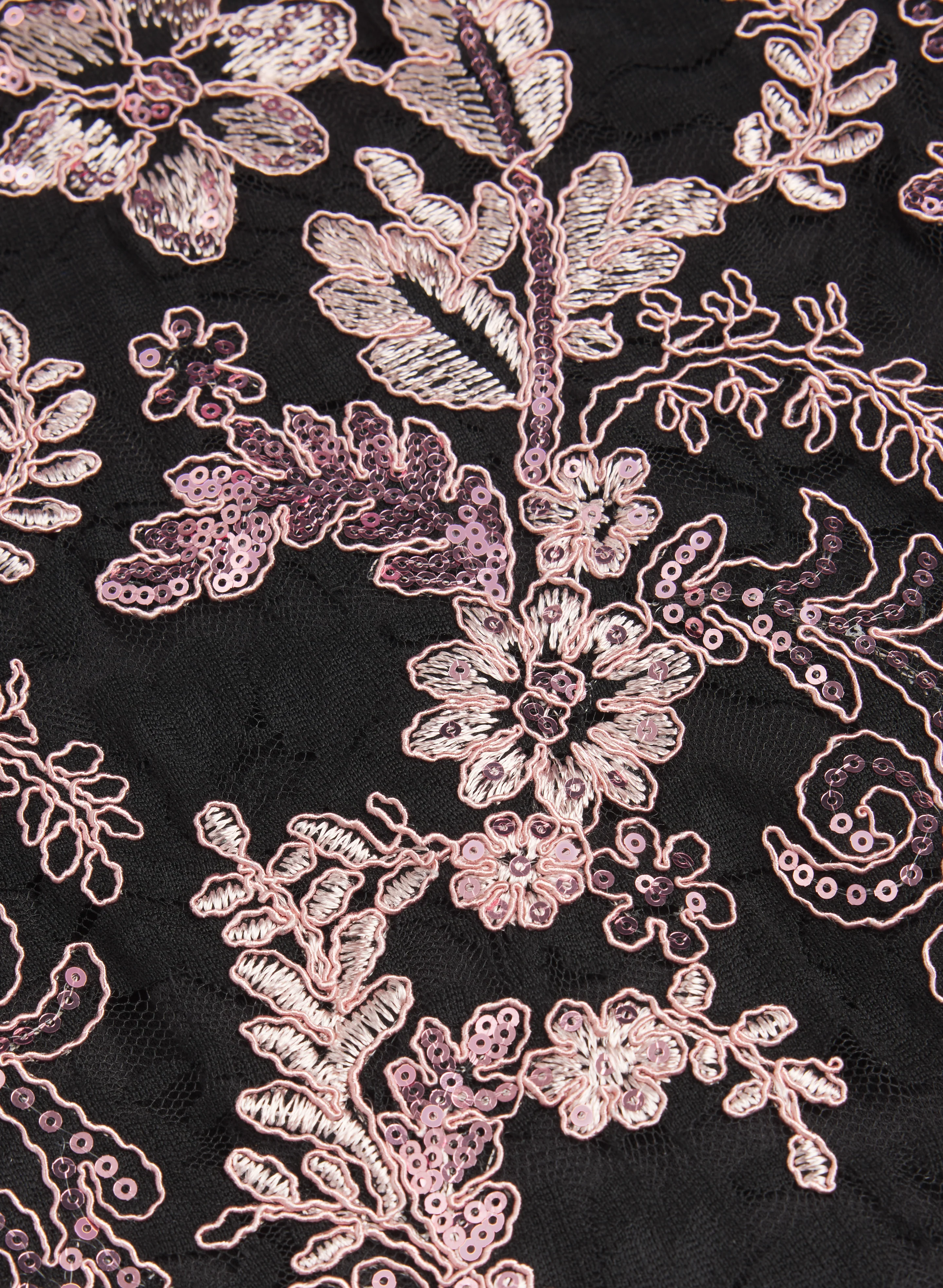 Embellished Floral Lace Dress - Image 6