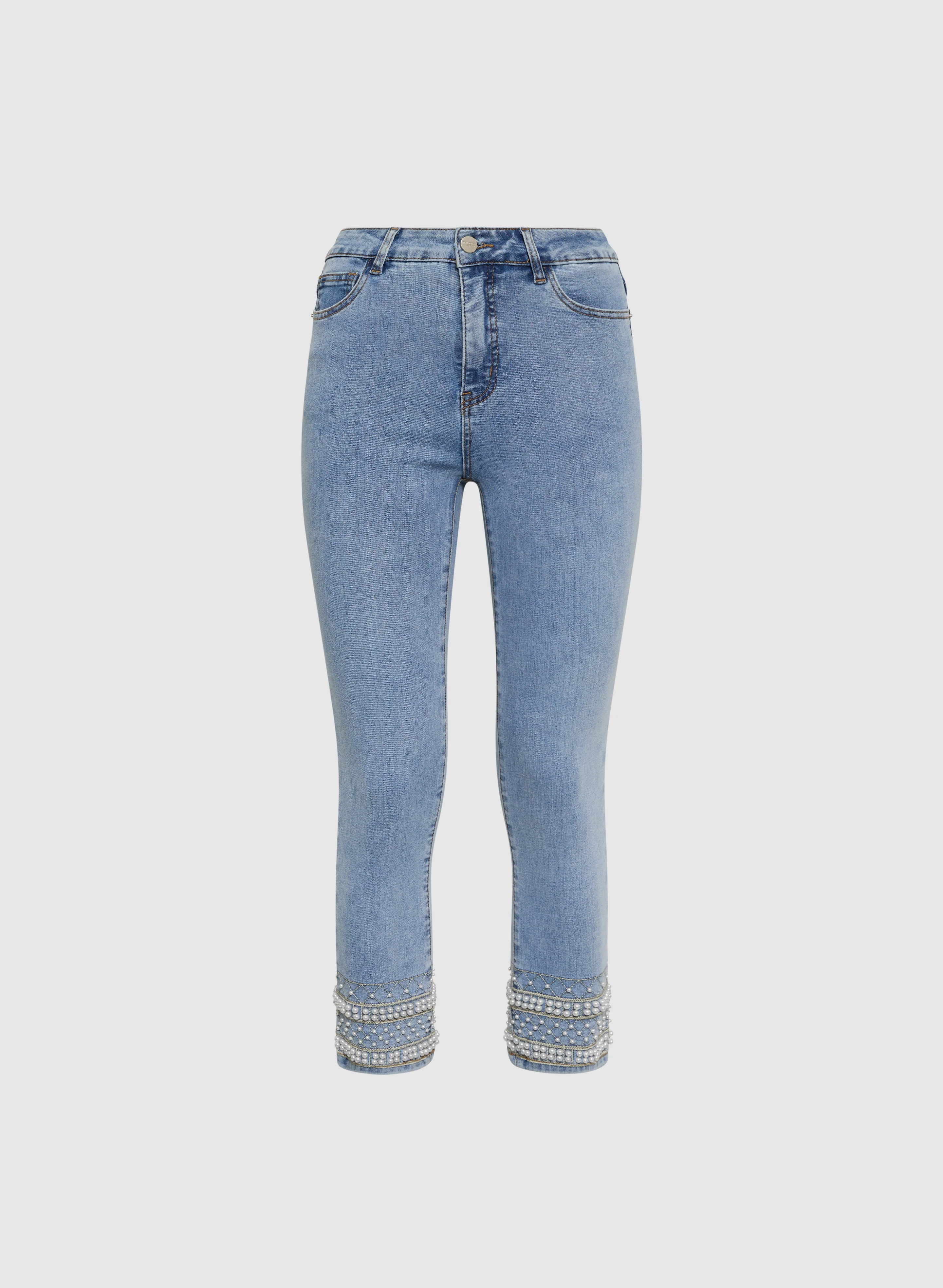 Embellished Hem Capris - Image 6