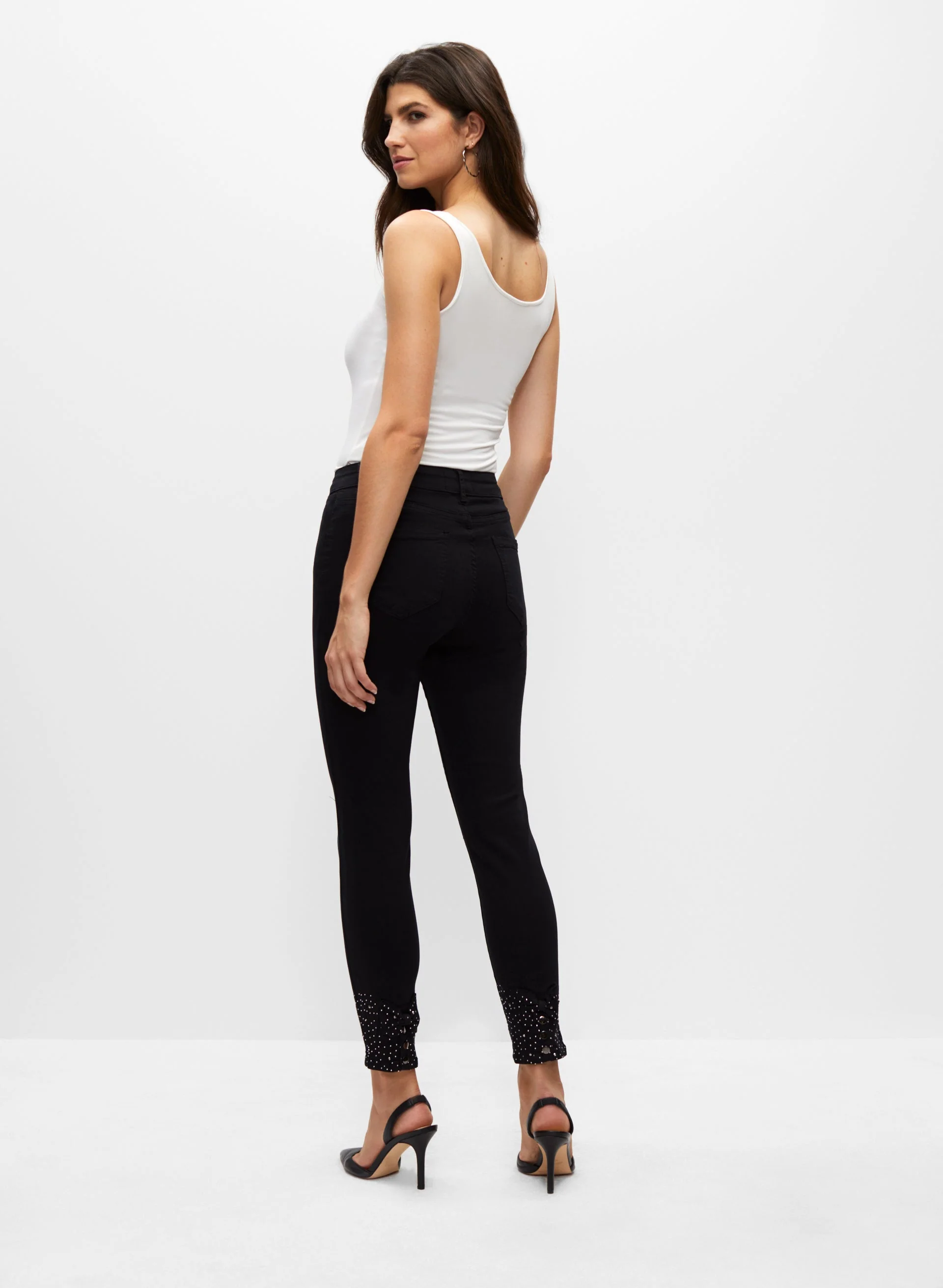Embellished Slim Leg Pants - Image 2