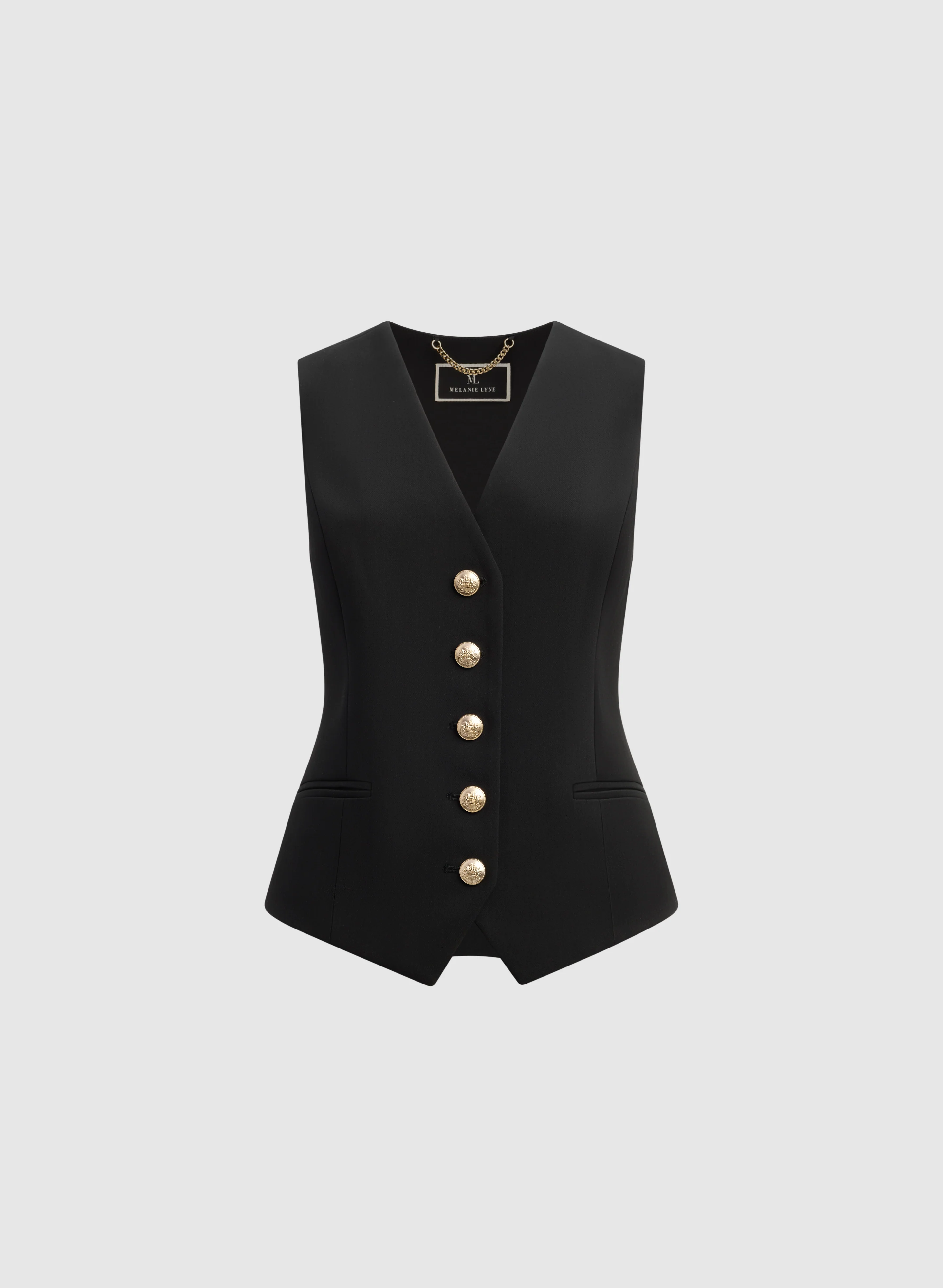Embossed Button Vest - Image 6