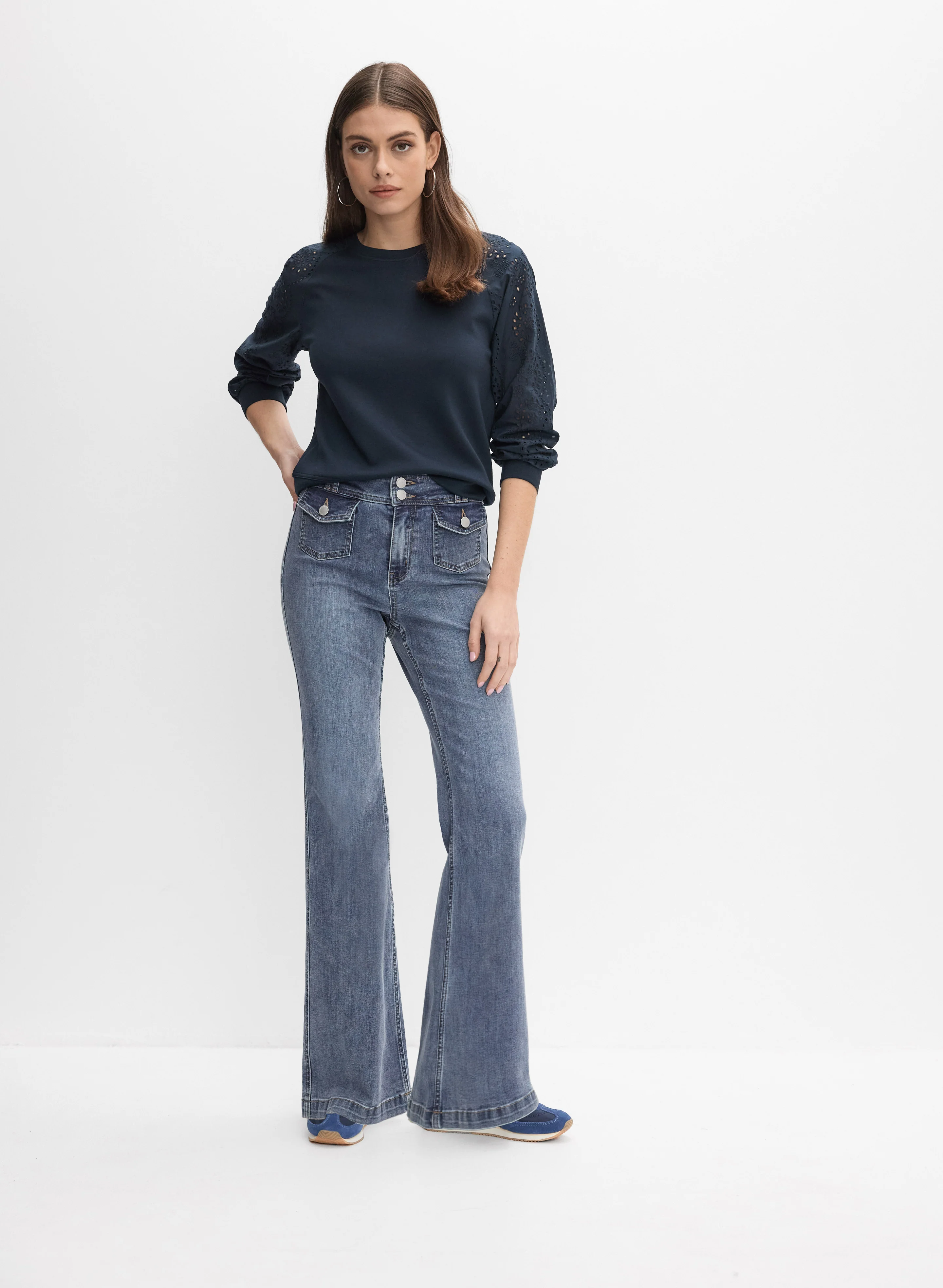 Embroidered Sleeve Sweatshirt - Image 8
