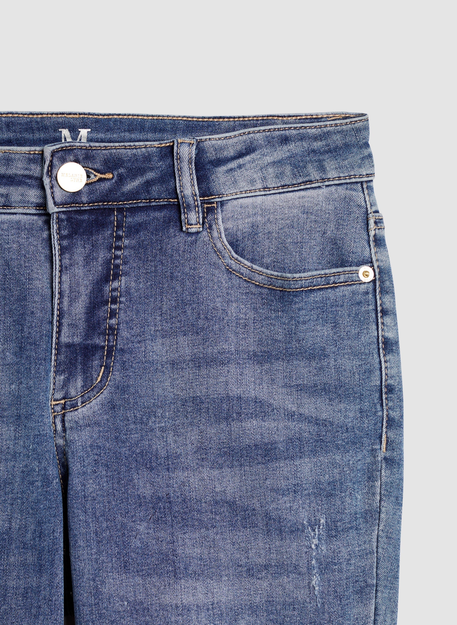 Embroidered Slim Leg Jeans - Image 4