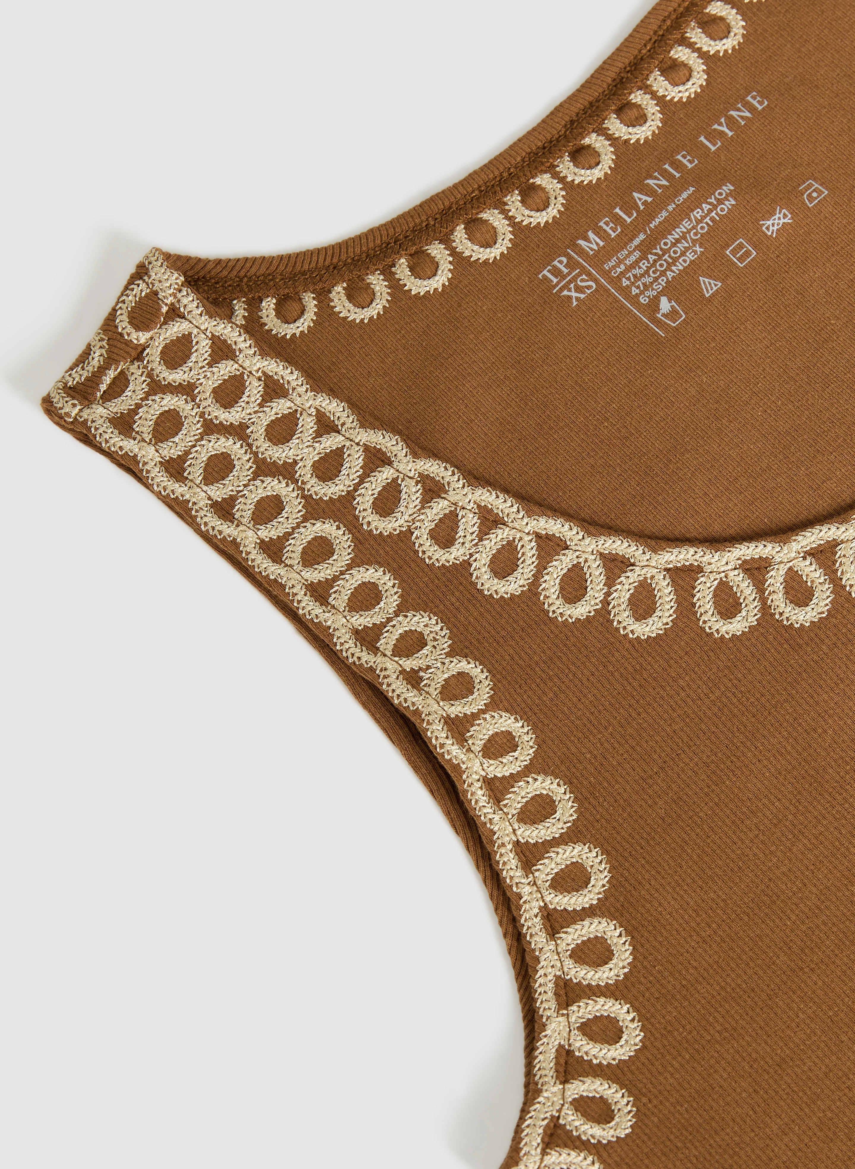 Embroidered Tank Top - Image 7