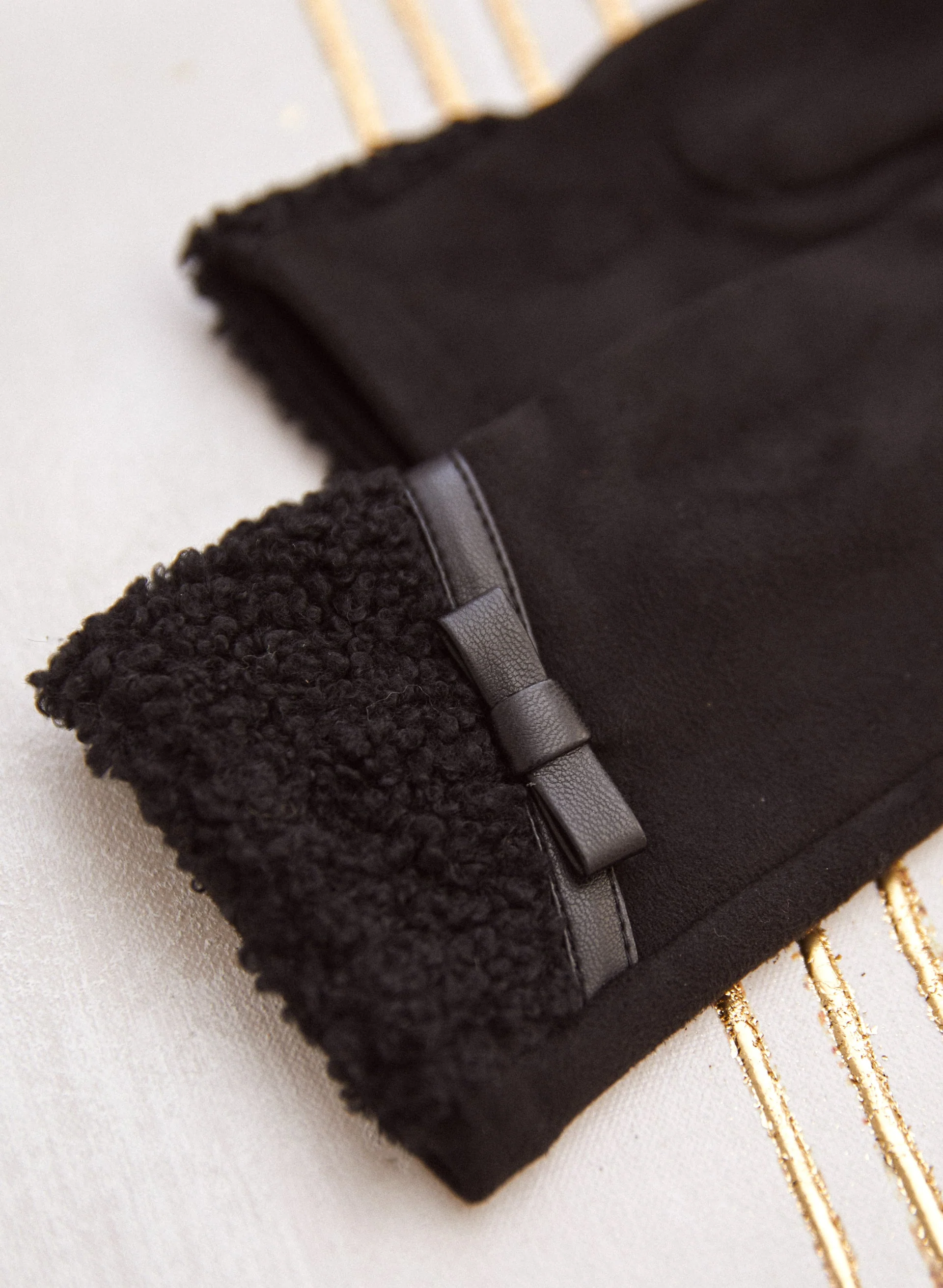 Faux Suede Gloves - Image 2