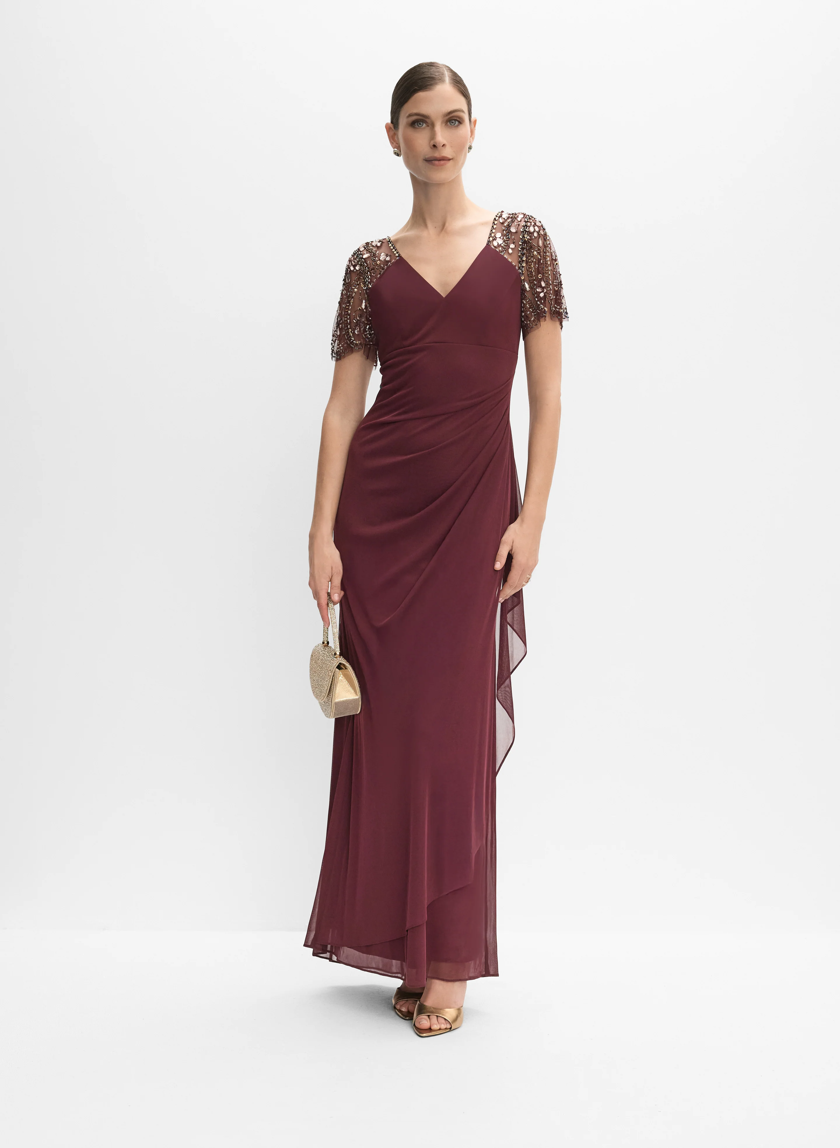 BA Nites - Fitted Chiffon Dress
