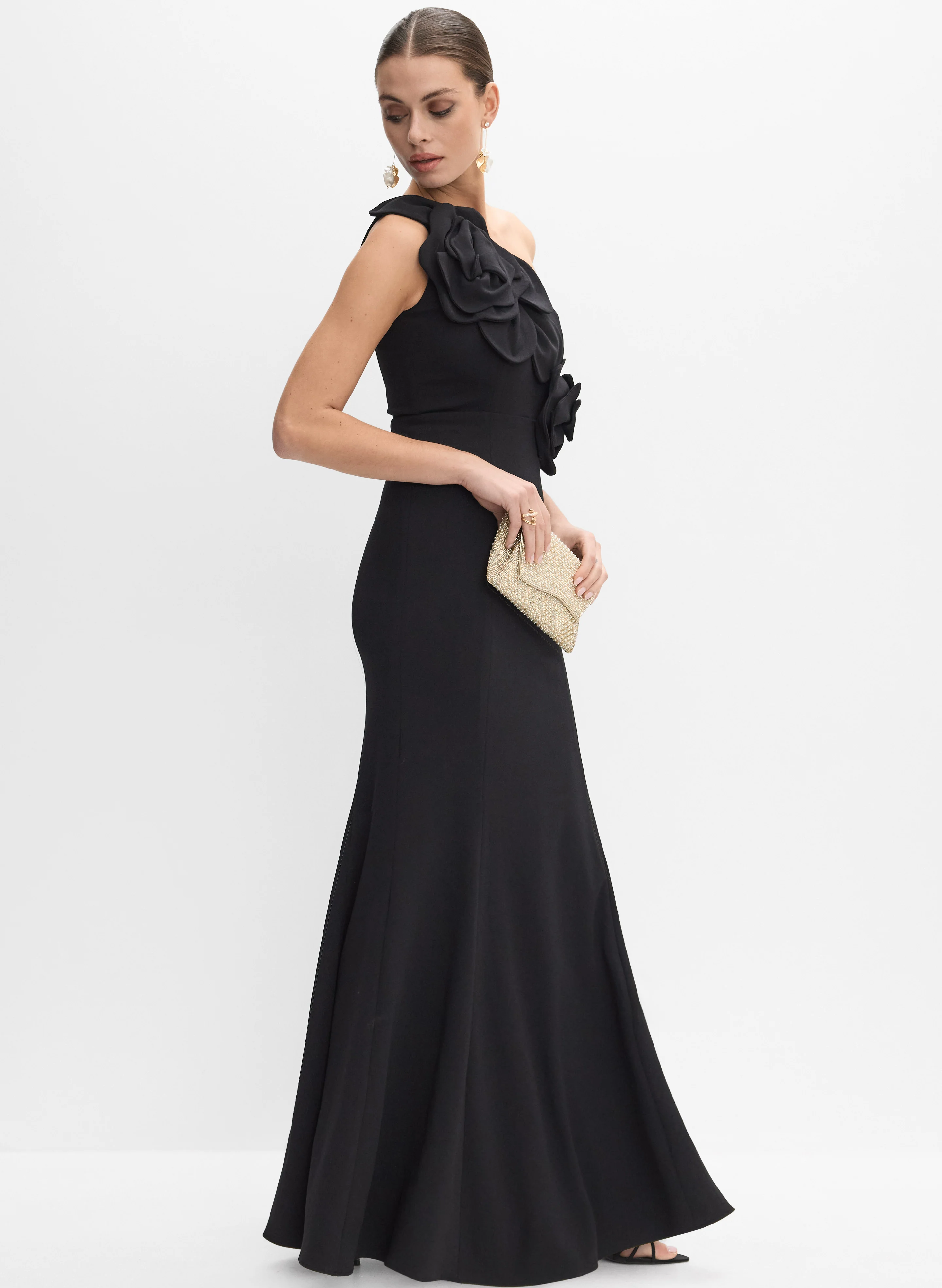 Floral Applique Dress - Image 7