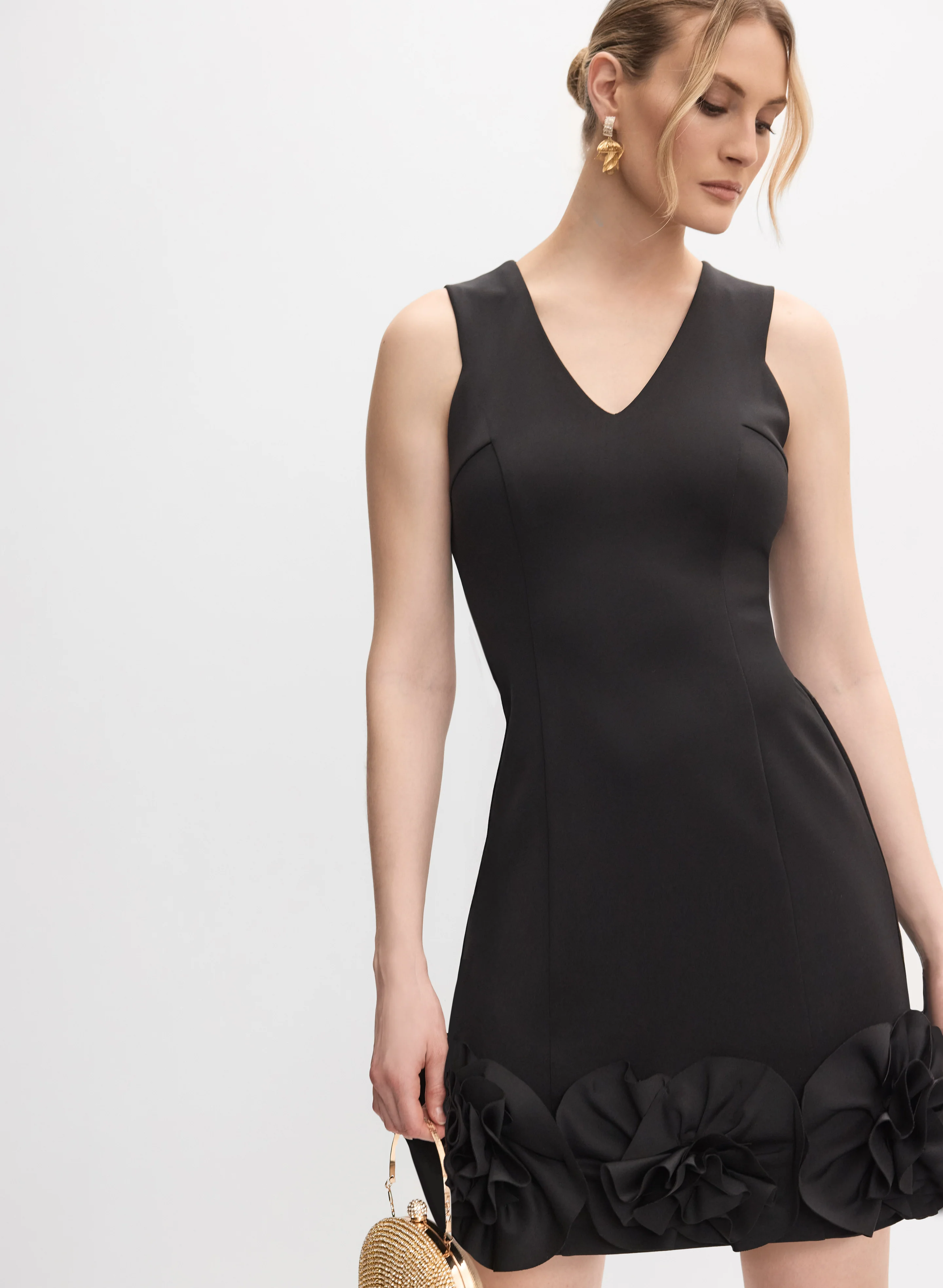 Floral Appliqué Dress - Image 5