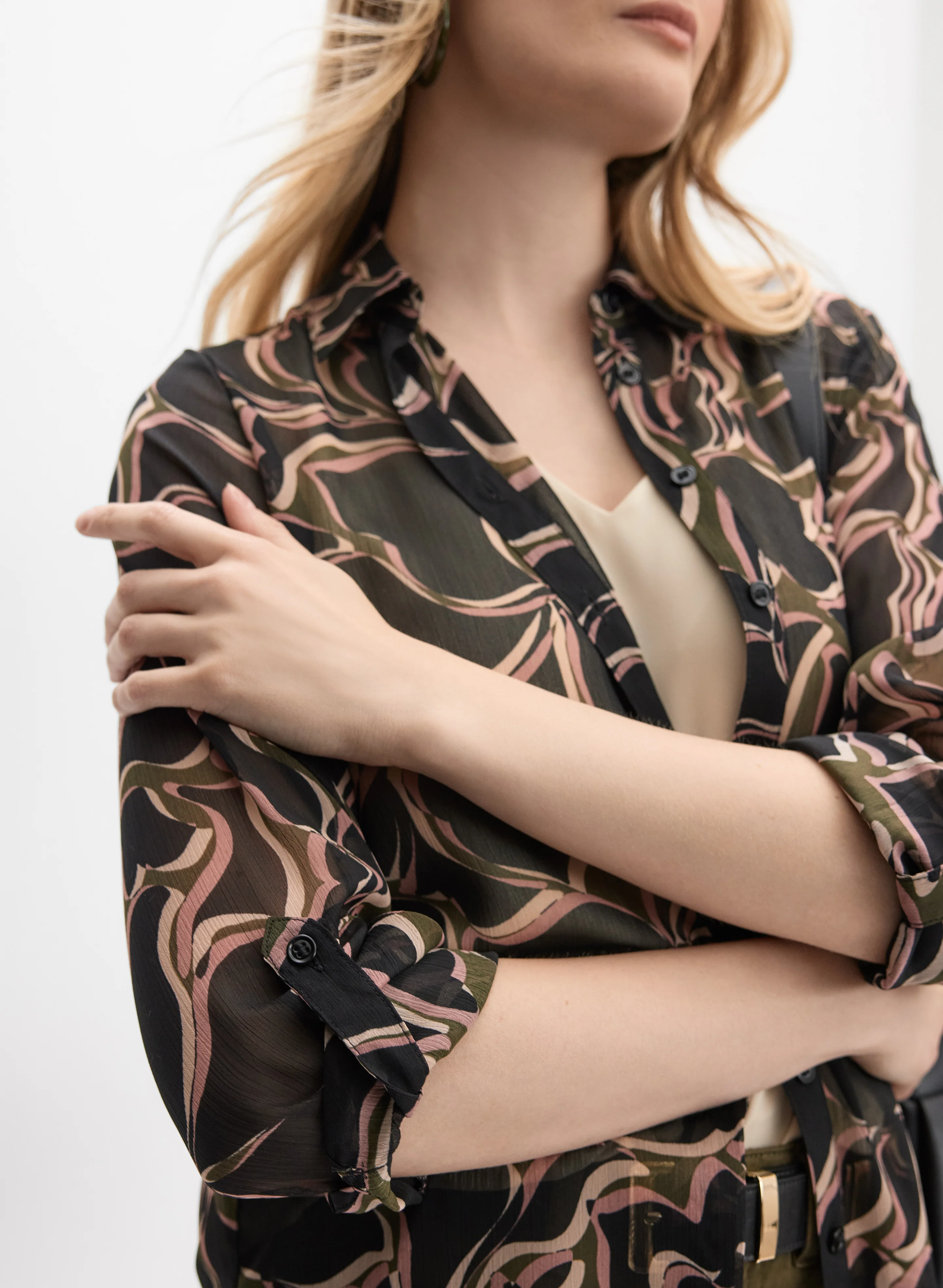 Floral Button-Down Blouse - Image 2