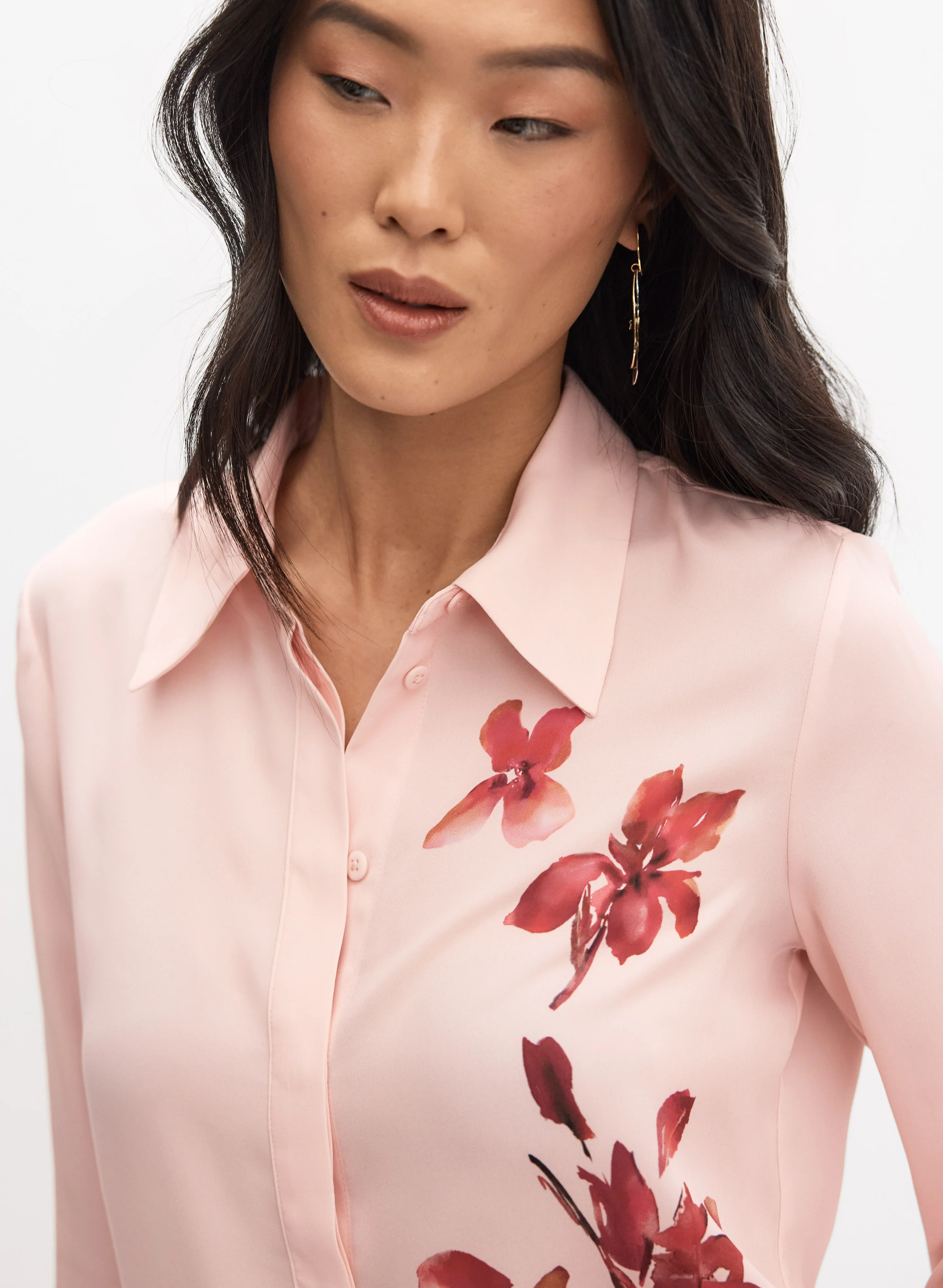 Floral Button-Down Blouse - Image 2