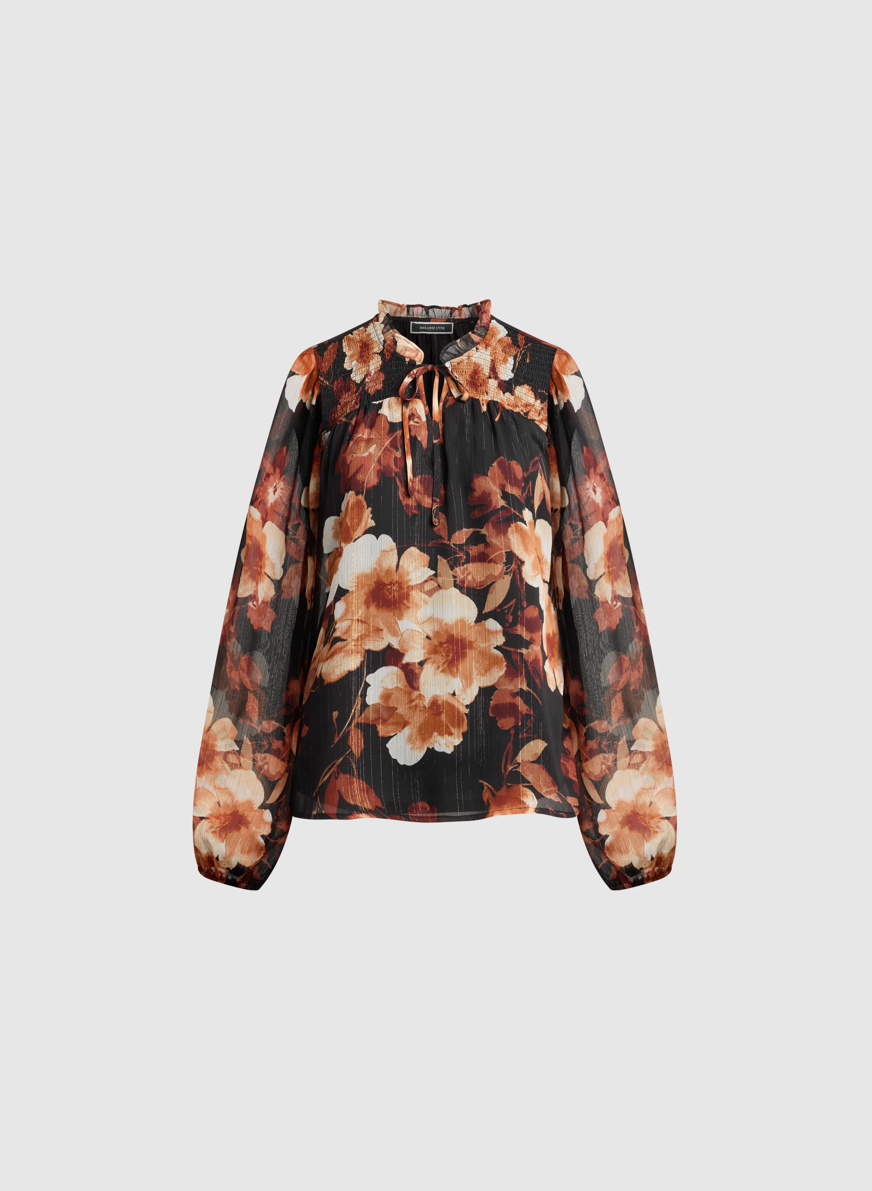 Floral Chiffon Blouse - Image 6