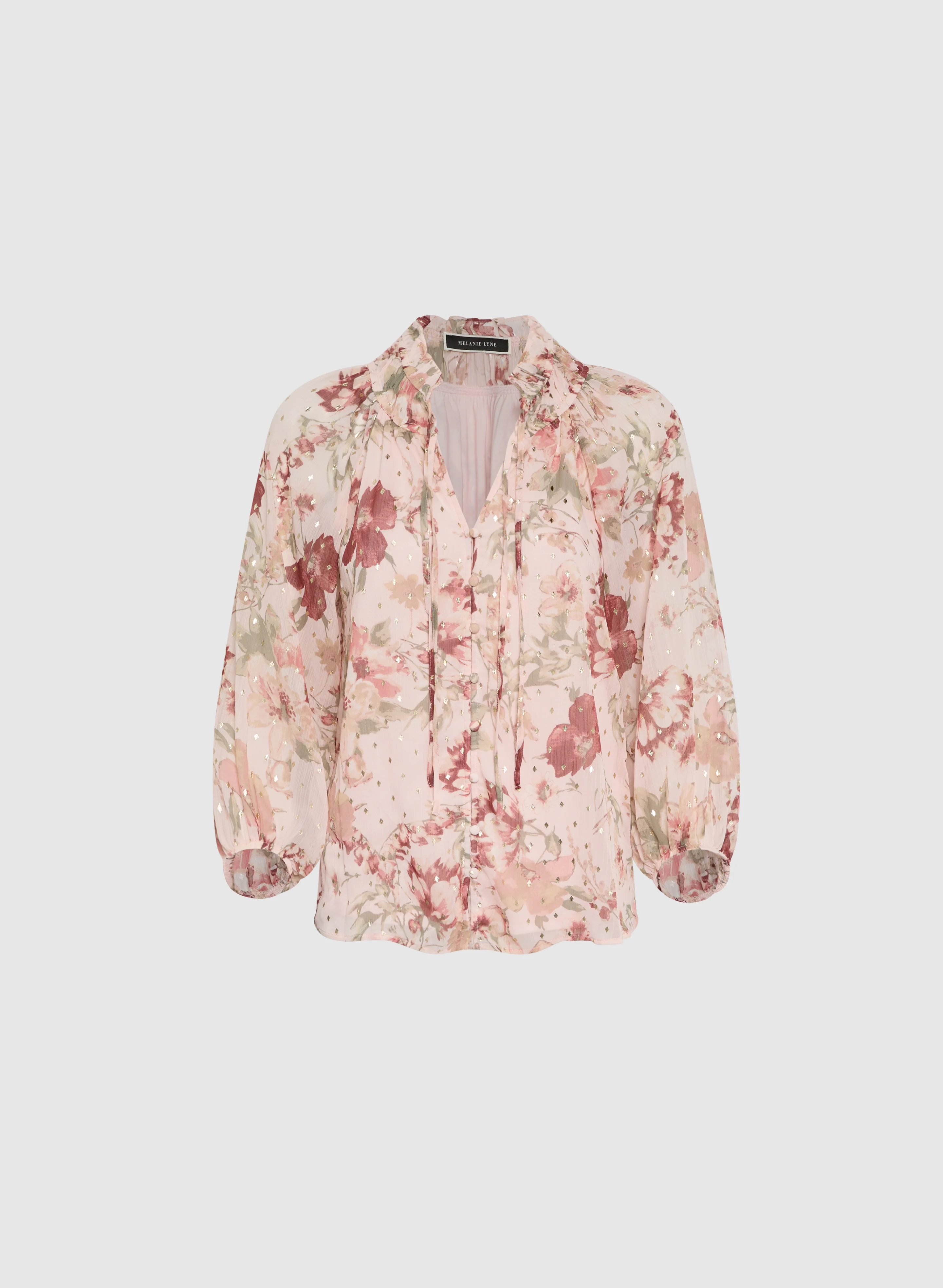 Floral Chiffon Blouse - Image 6