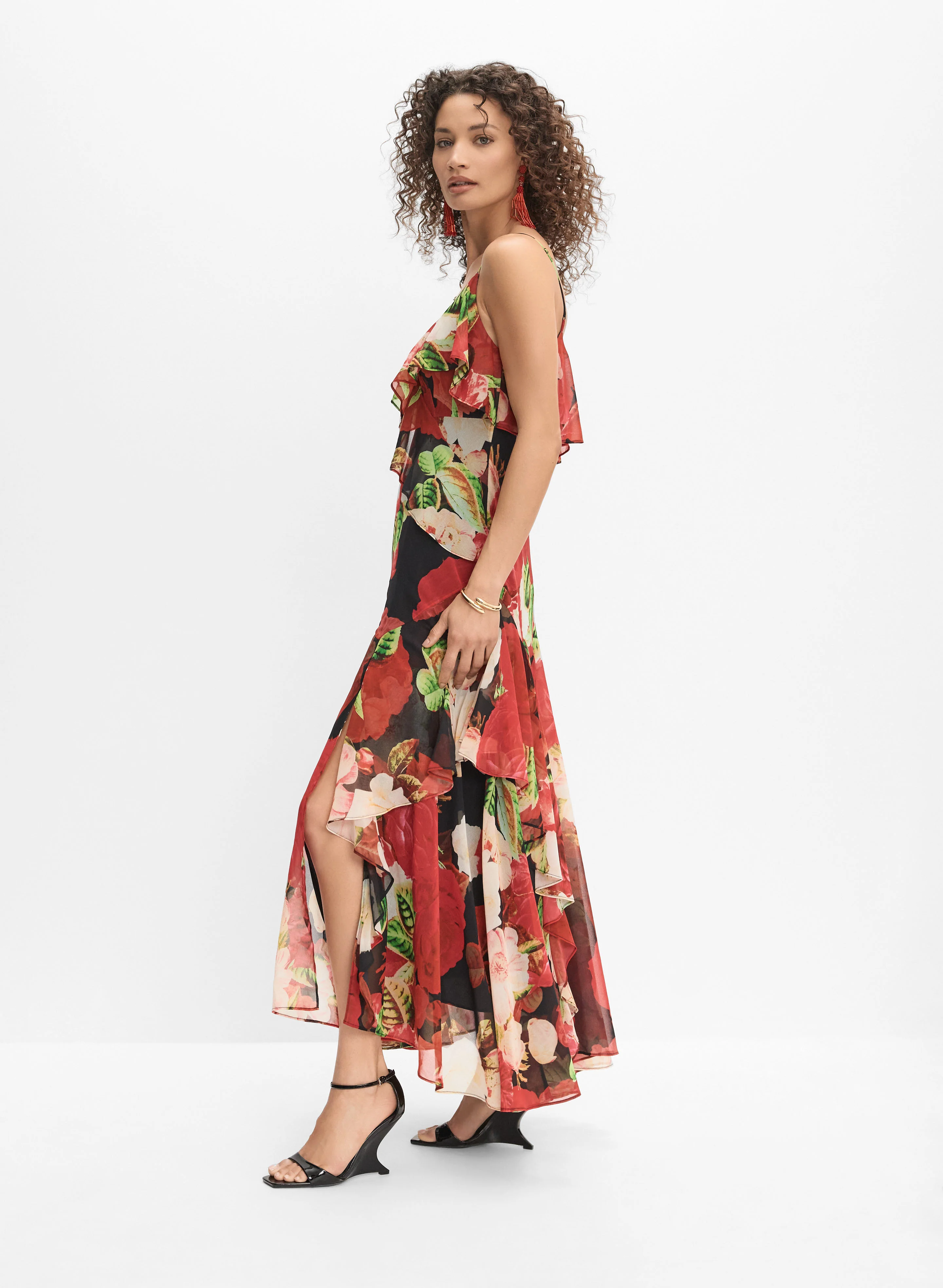 Floral Chiffon Dress - Image 8