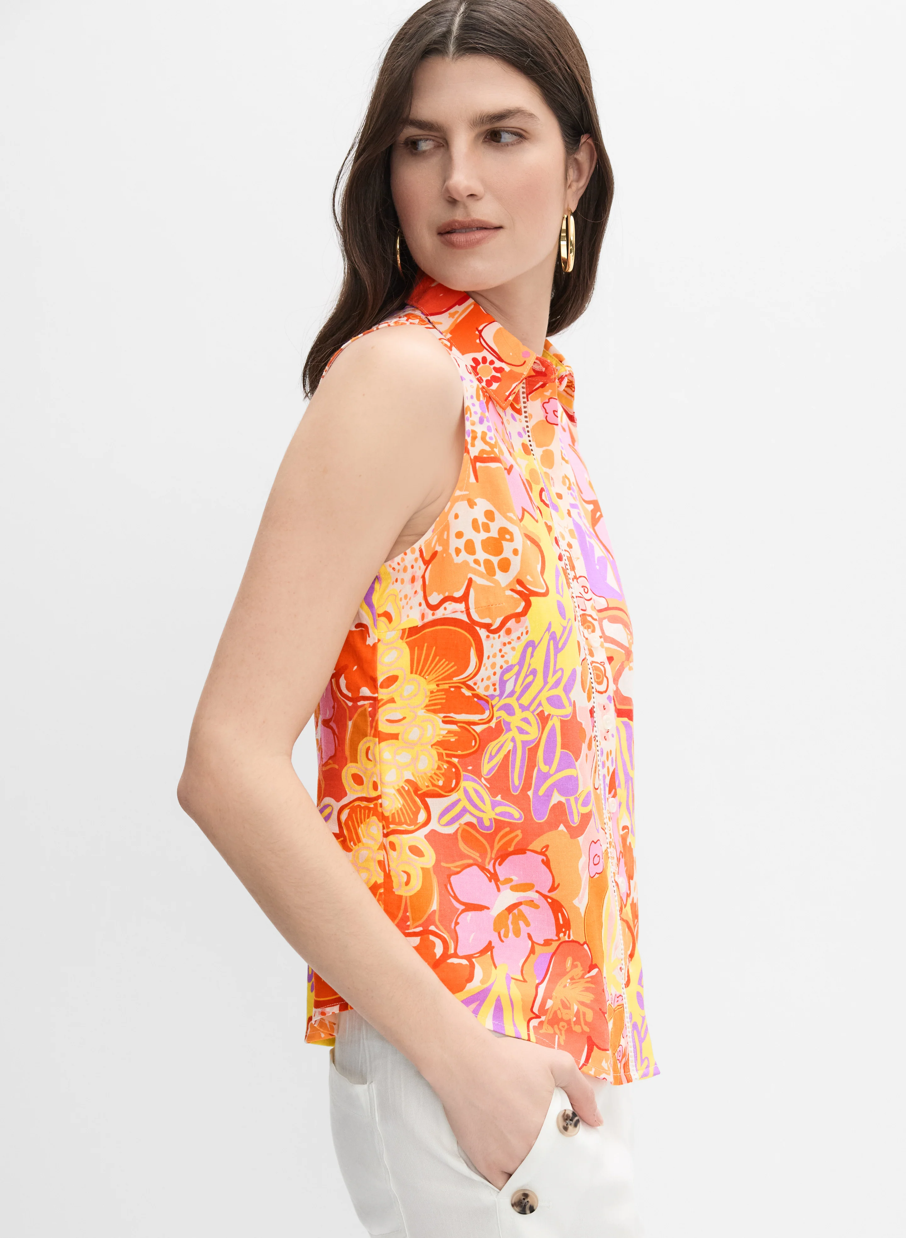 Floral Collared Blouse - Image 5