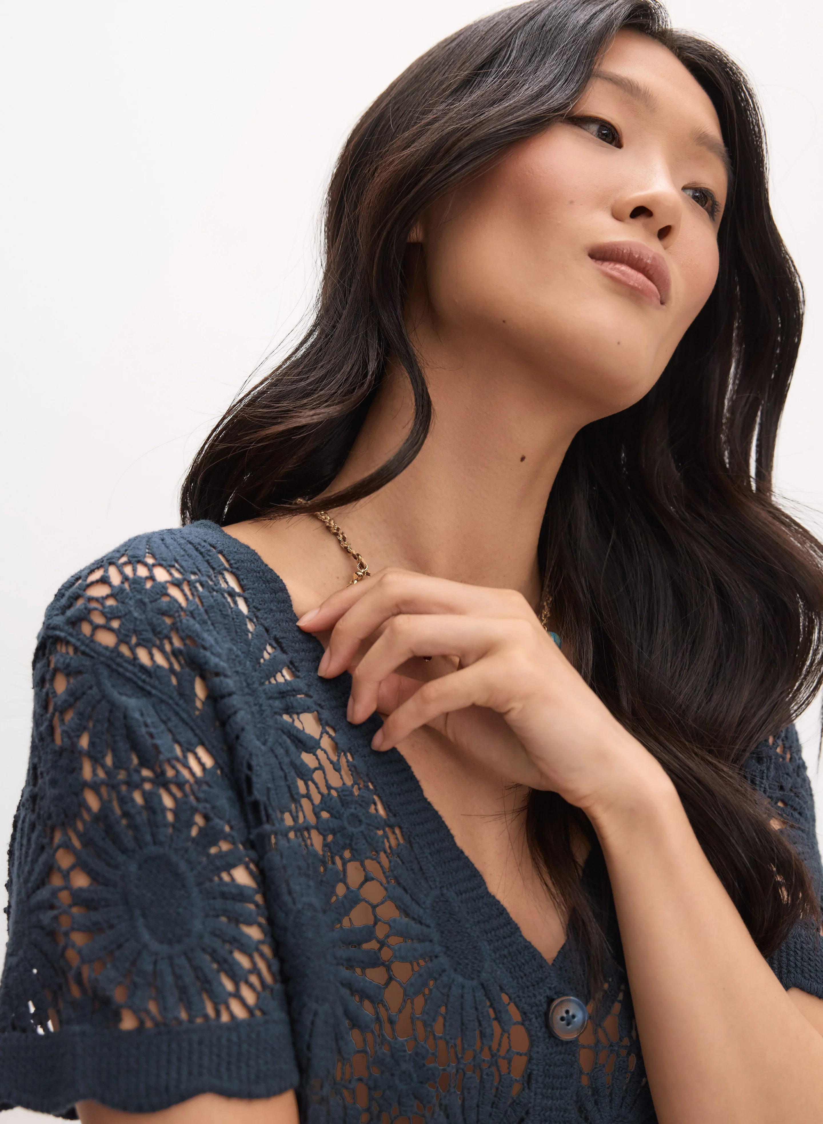 Floral Crochet Cardigan - Image 2