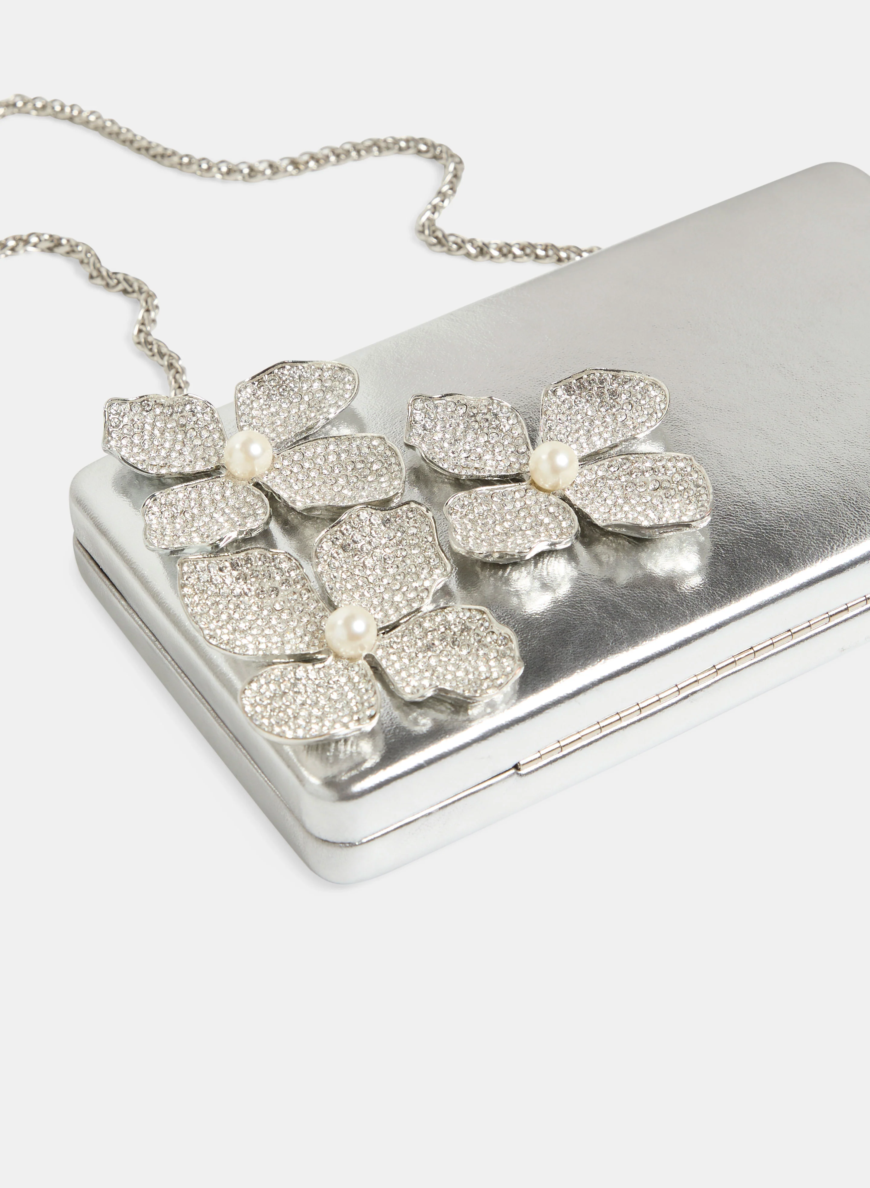 Floral Embellished Box Clutch - Image 2