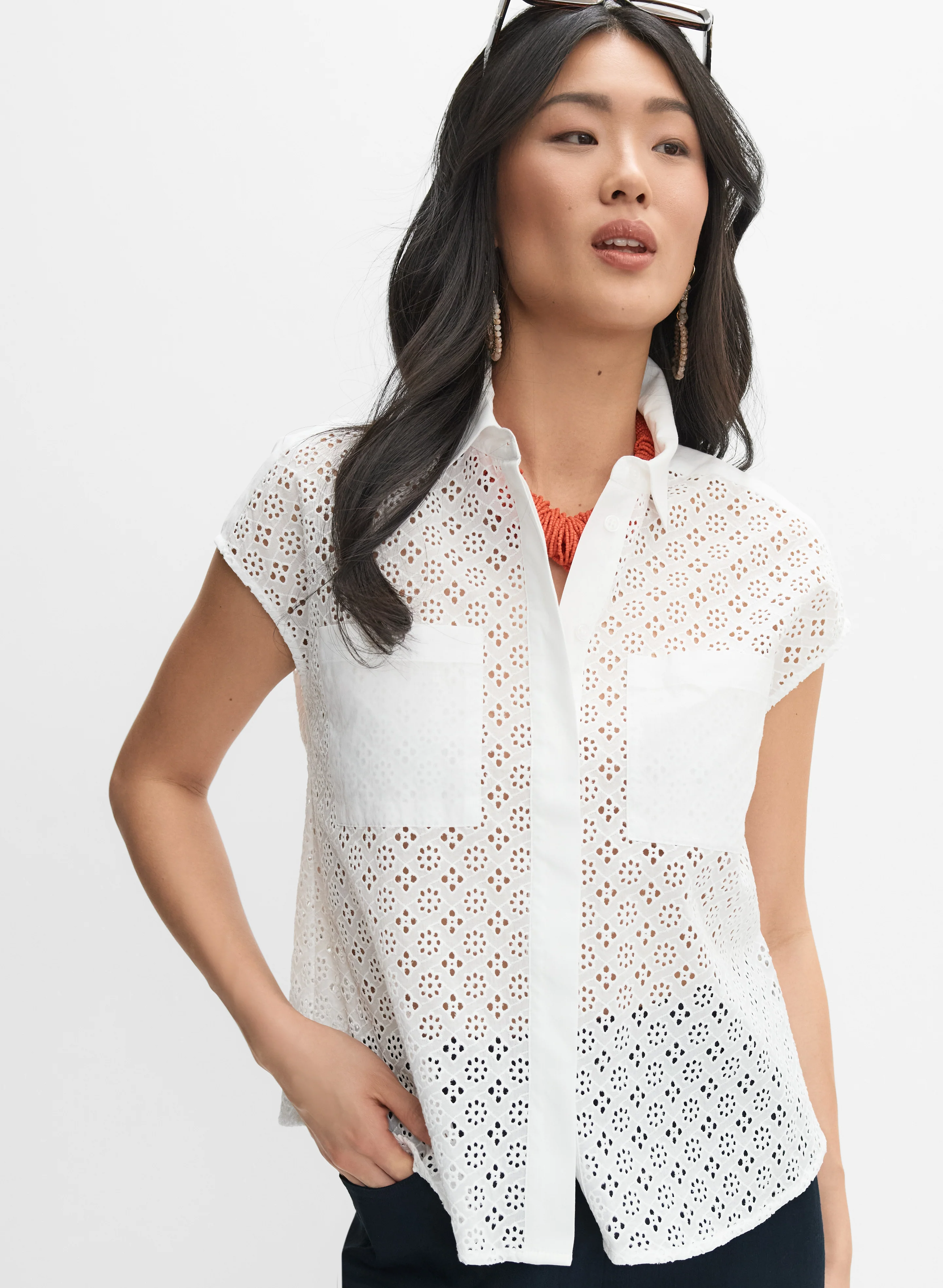 Floral Embroidered Blouse - Image 5