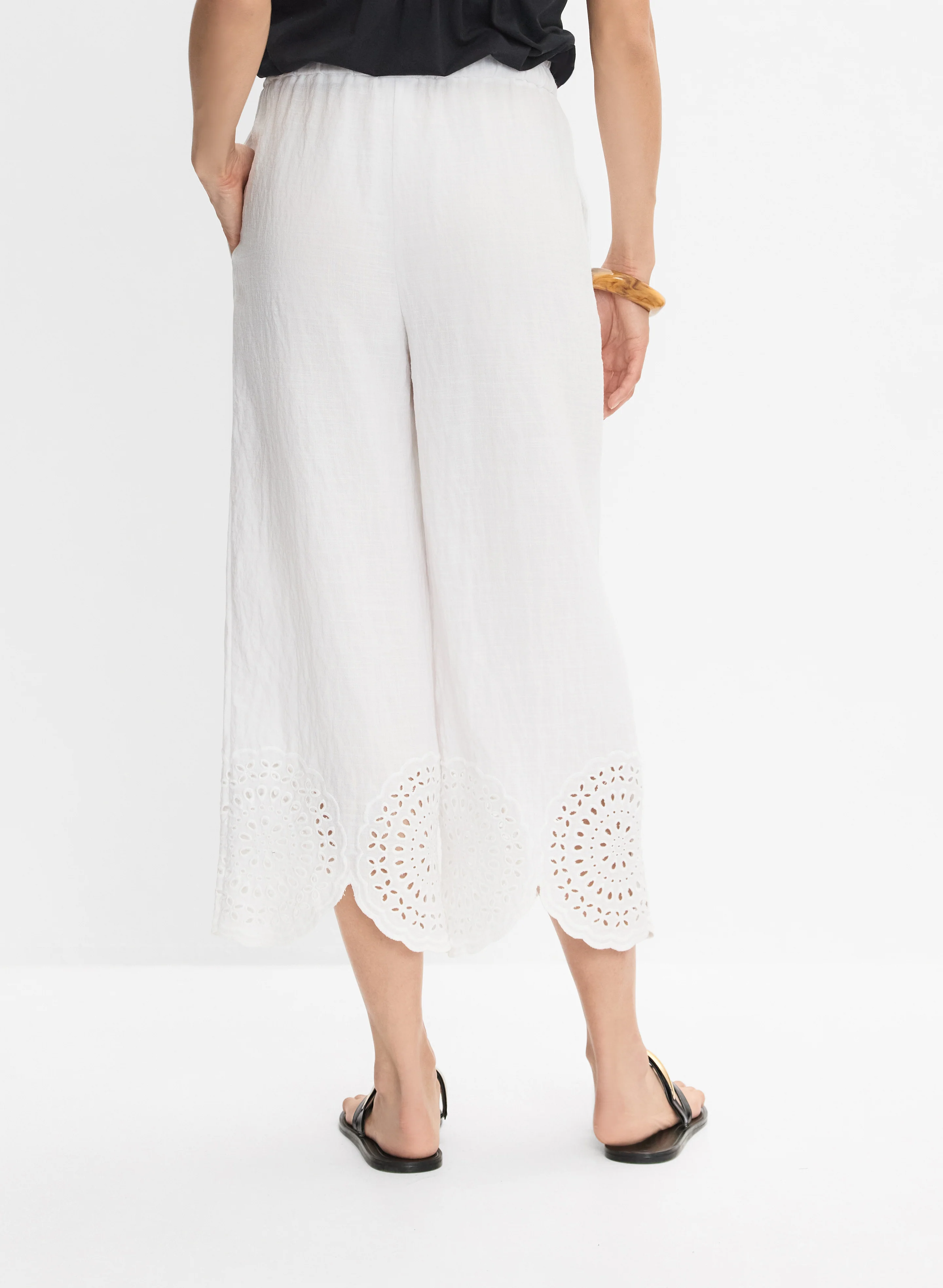 Floral Embroidered Capris - Image 2