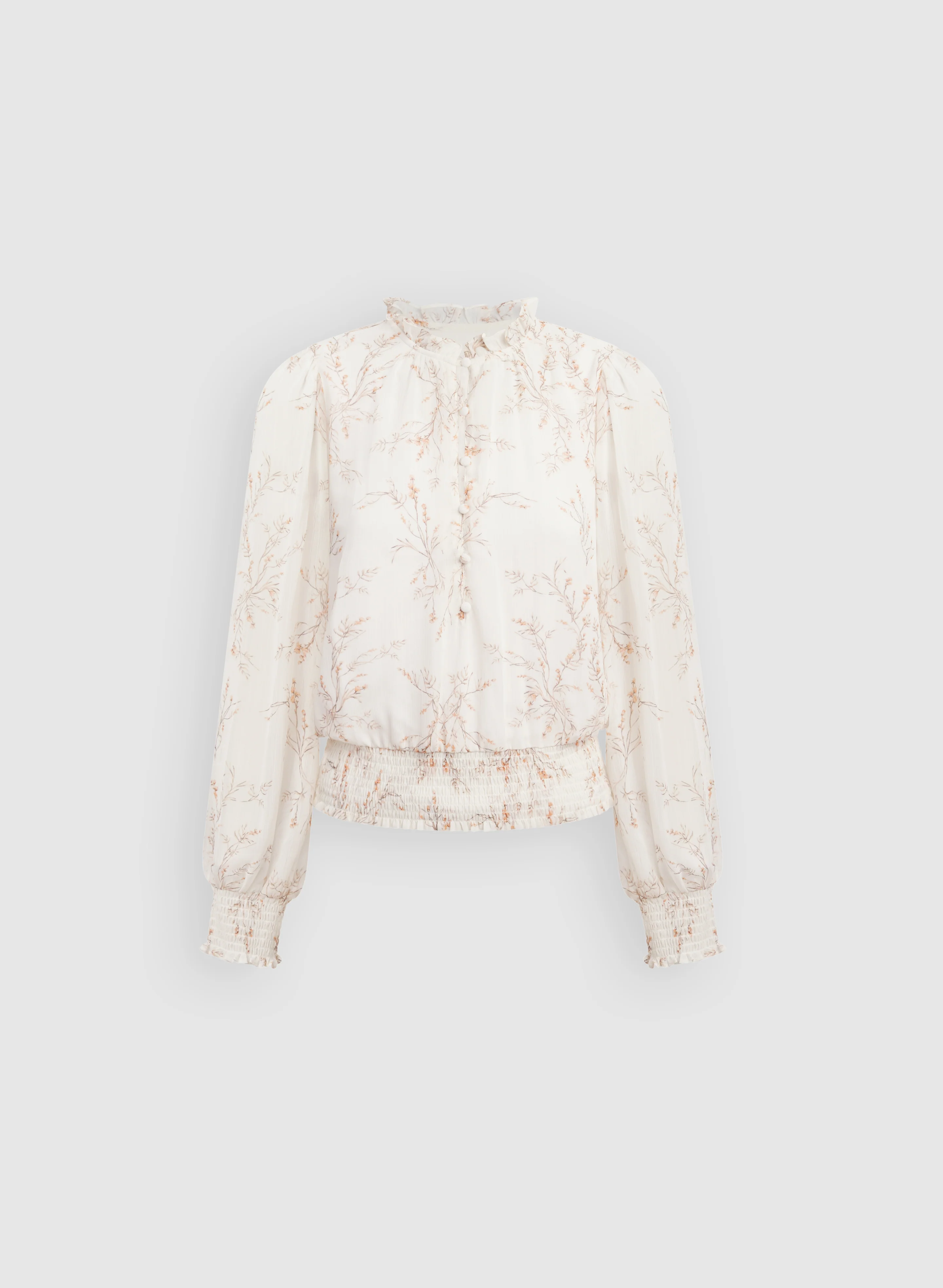 Floral Half-Button Blouse - Image 6