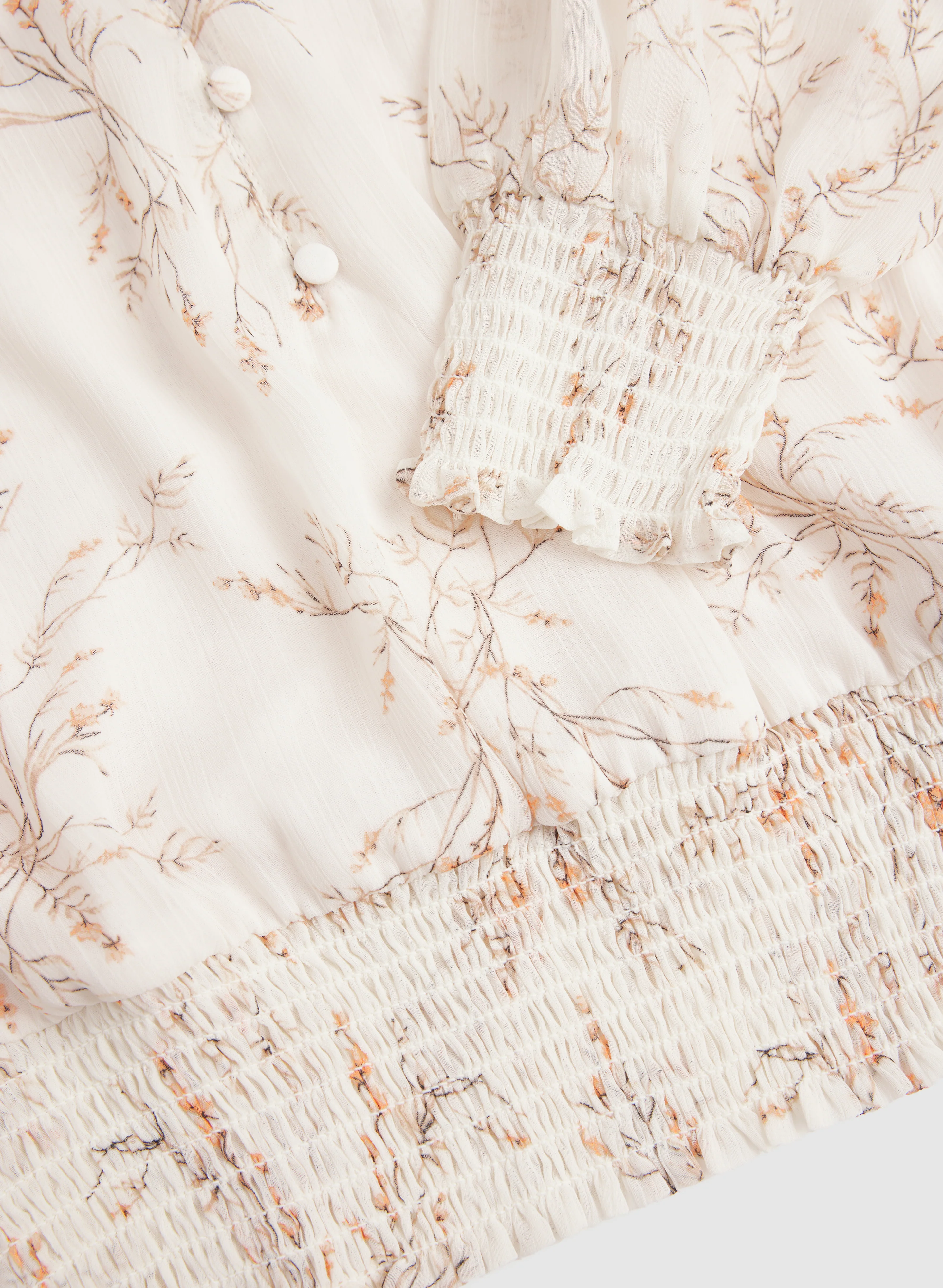Floral Half-Button Blouse - Image 7