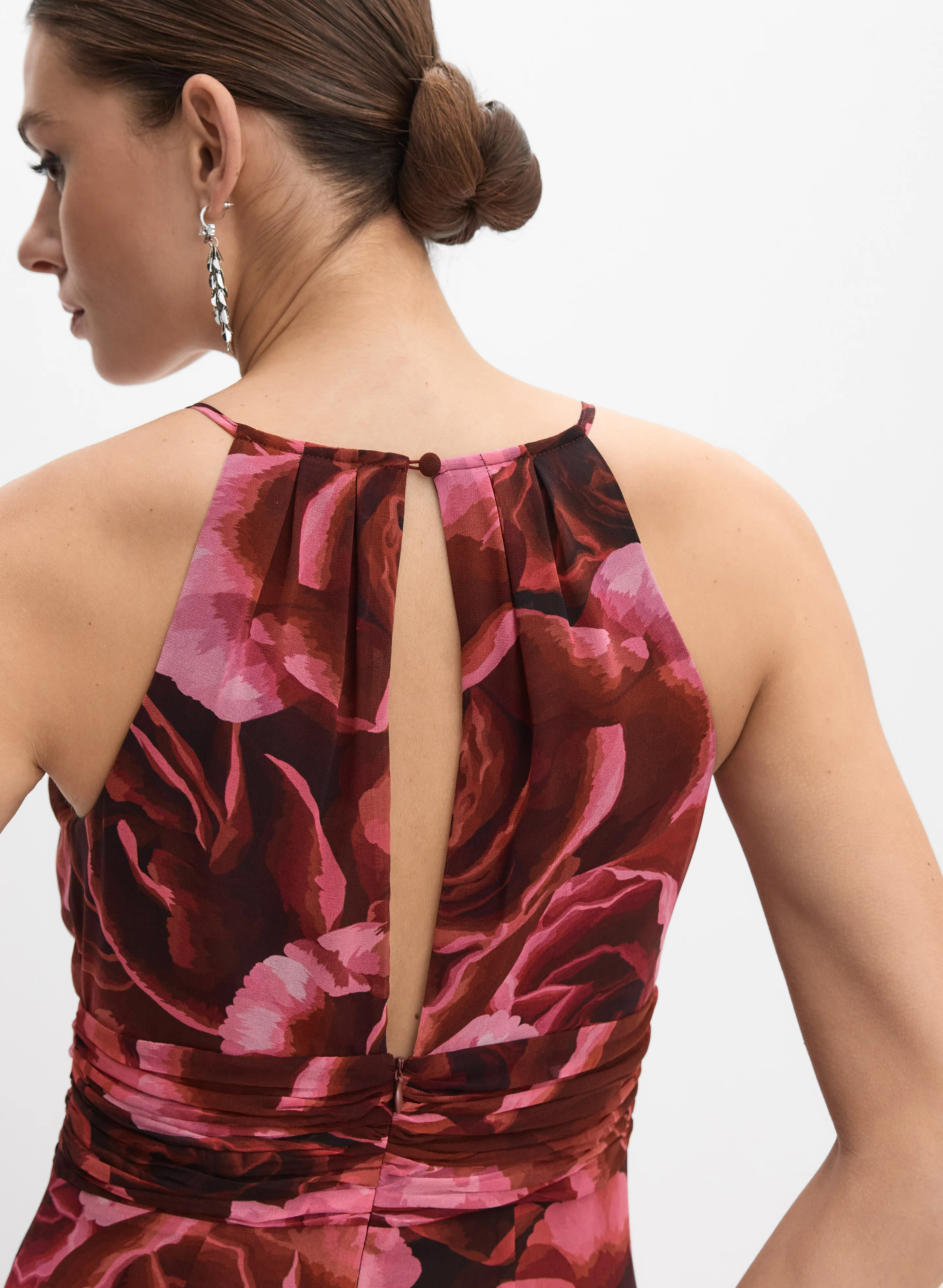 Floral Halter Neck Dress - Image 3