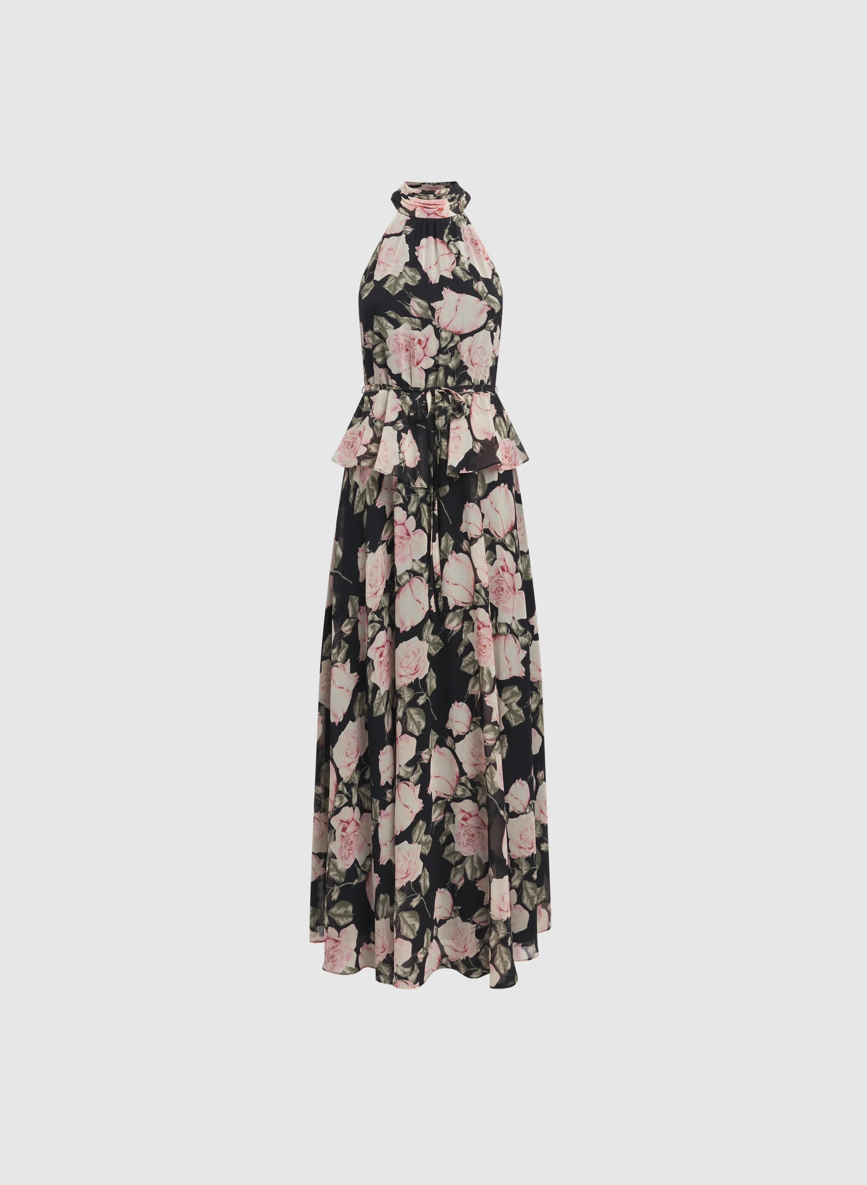 Floral Halter Neck Dress - Image 6