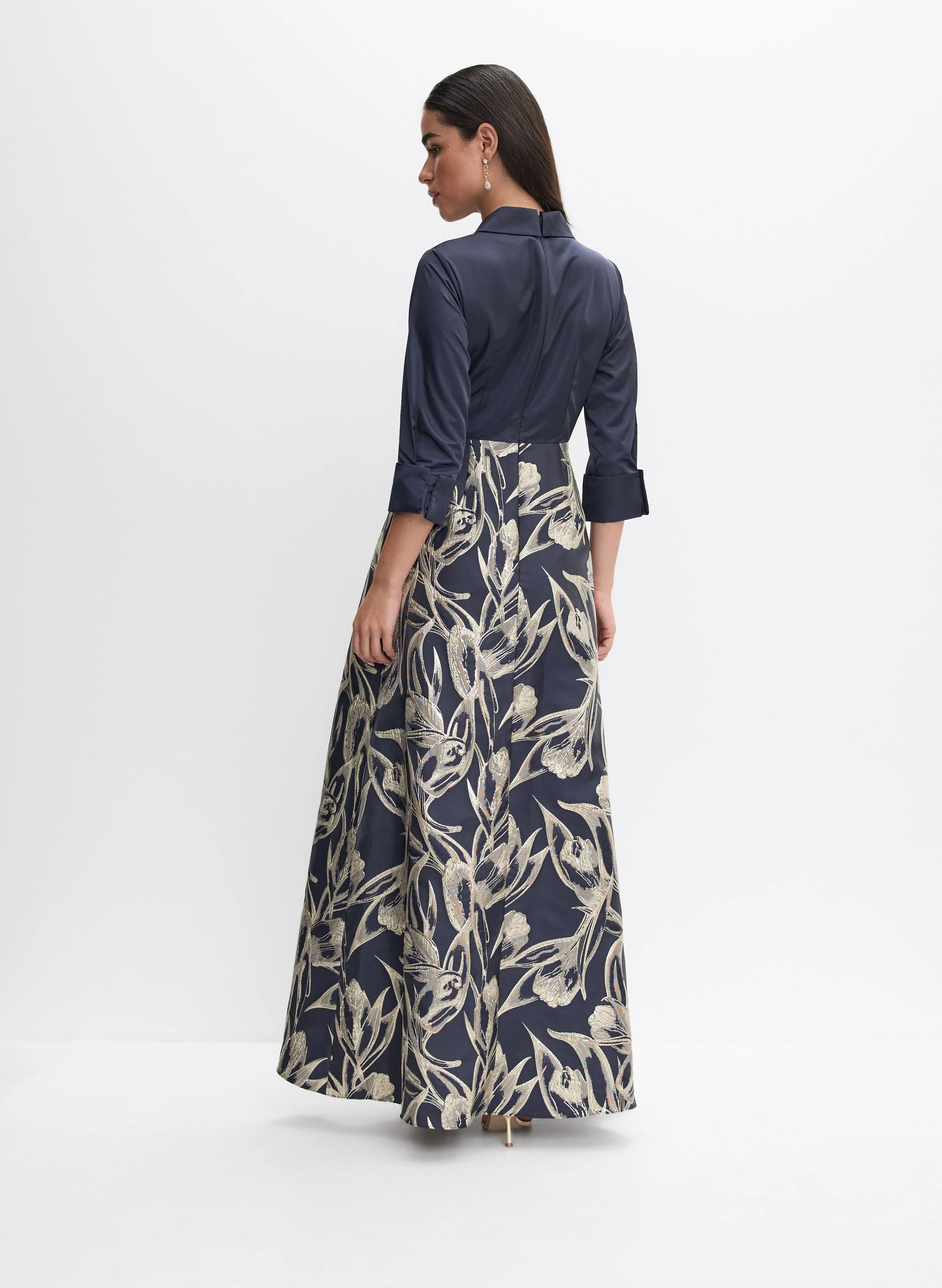 Adrianna Papell - Floral Illusion Dress - Image 3