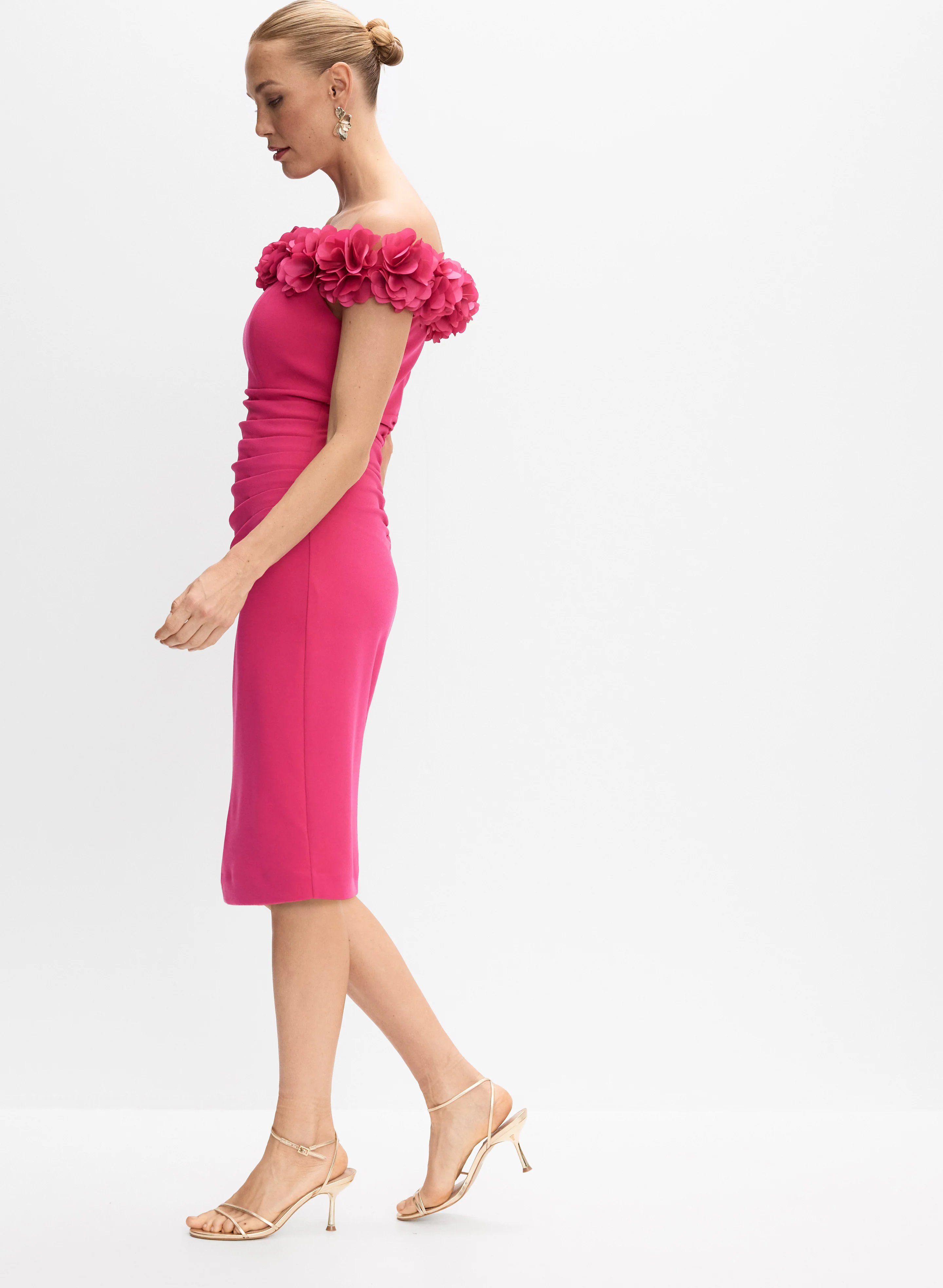 Floral Neckline Dress - Image 7