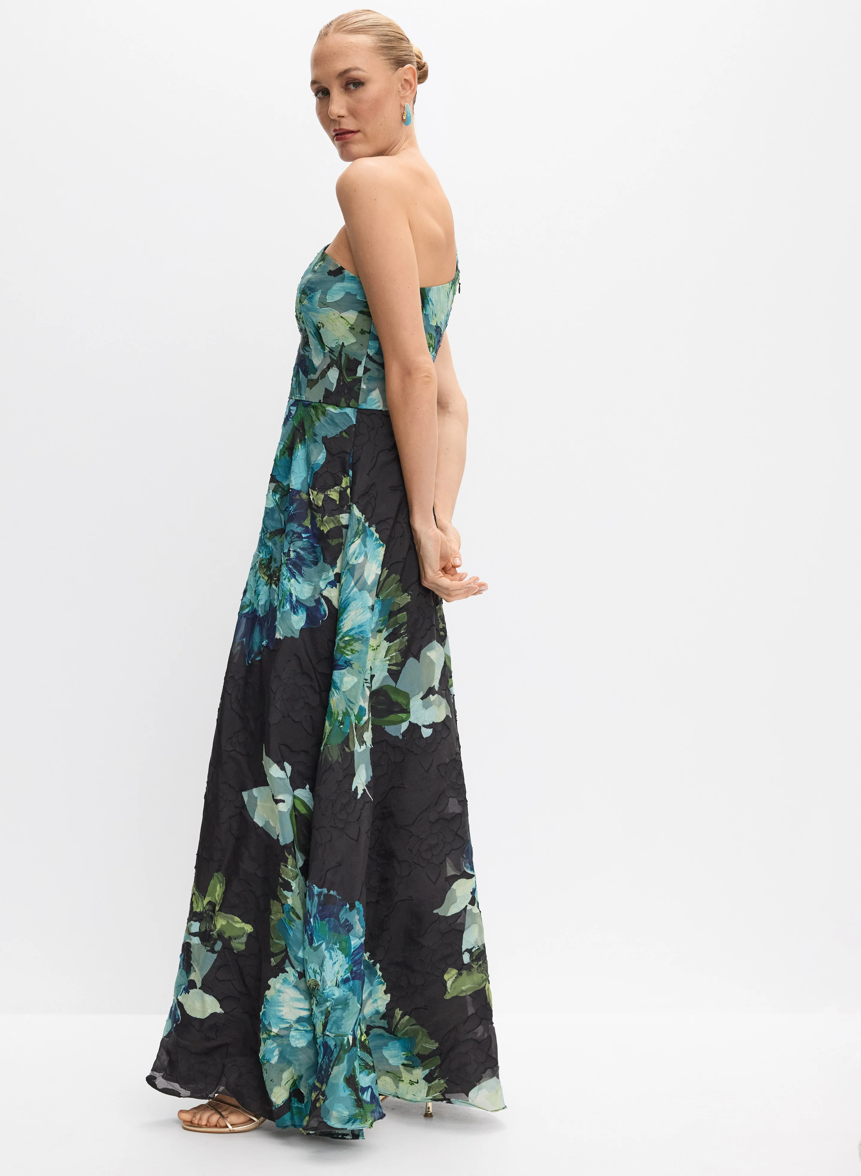 Floral Organza Gown - Image 7