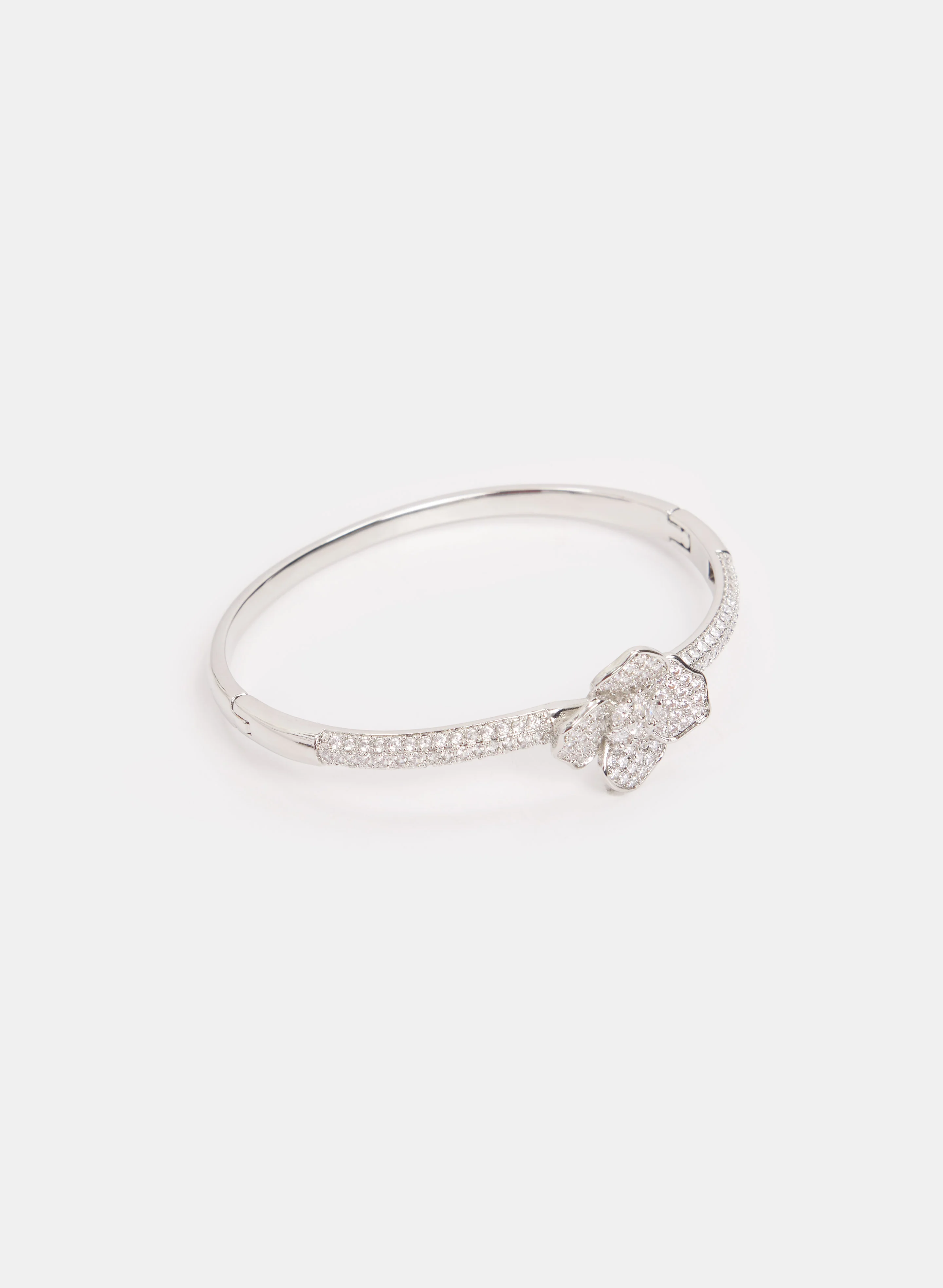 Floral Pave Crystal Bracelet