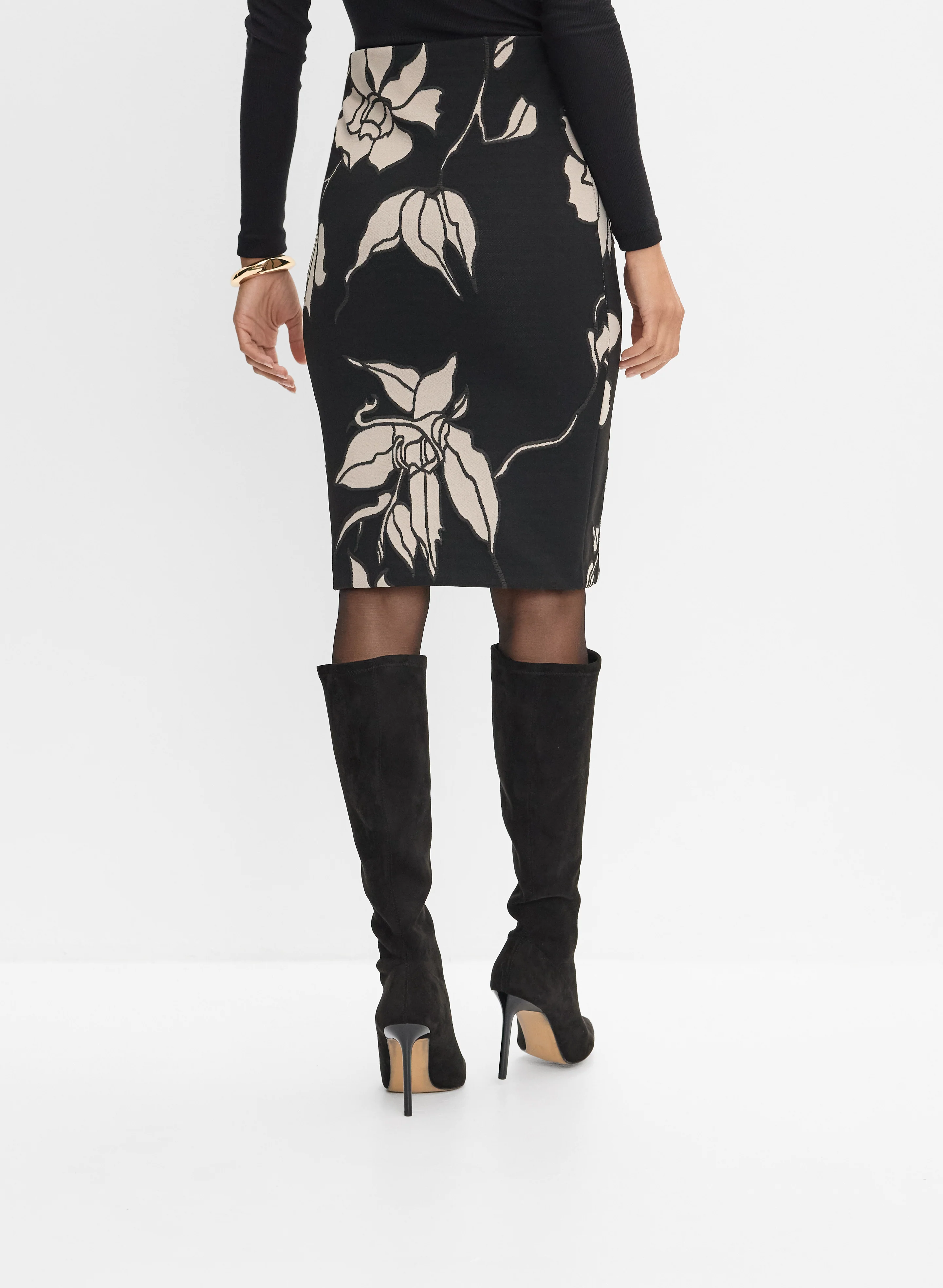 Floral Pencil Skirt - Image 2