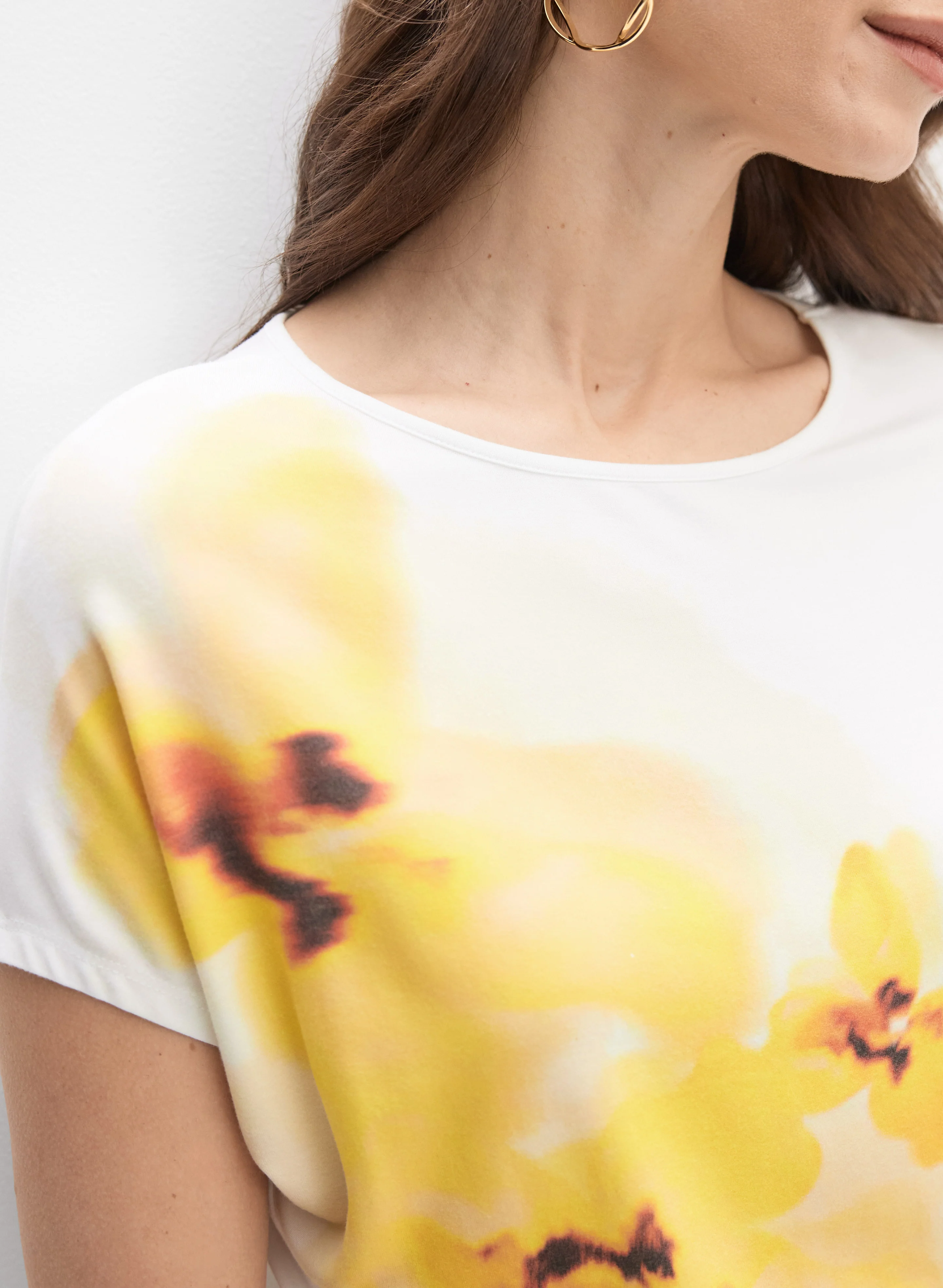 Floral Placement Print T-Shirt - Image 2