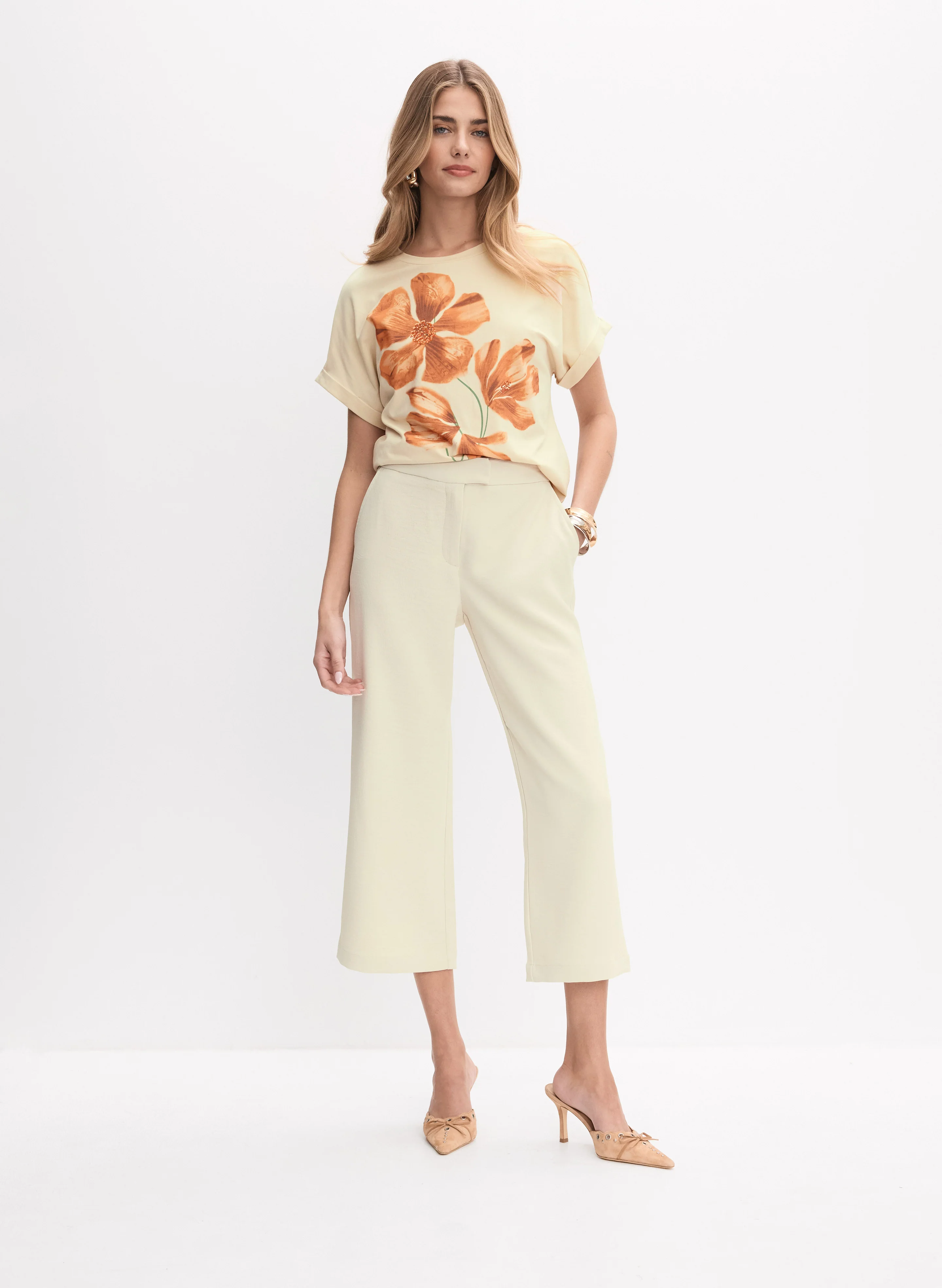Floral Placement Print T-Shirt - Image 3
