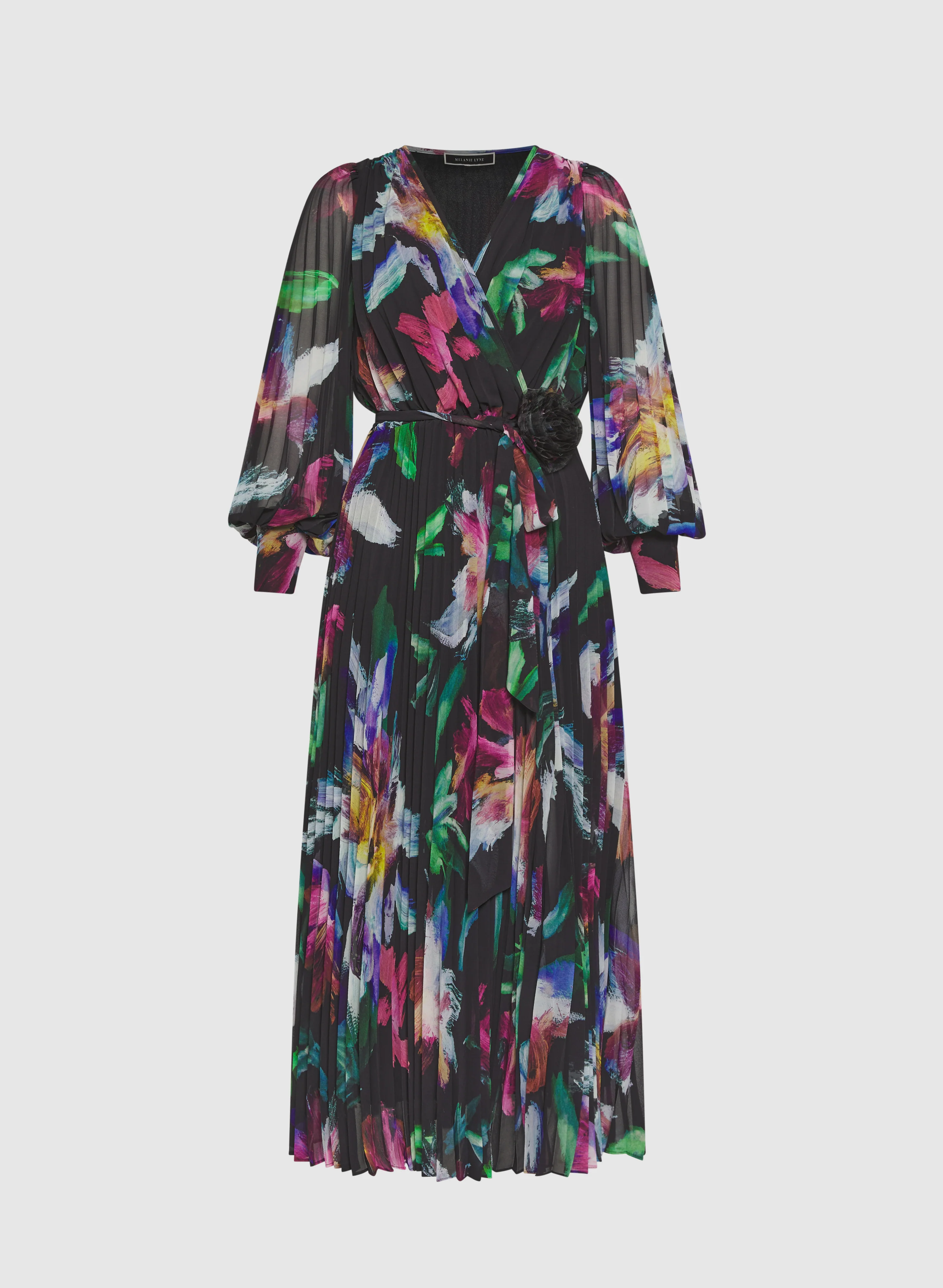 Floral Plissé Dress - Image 5