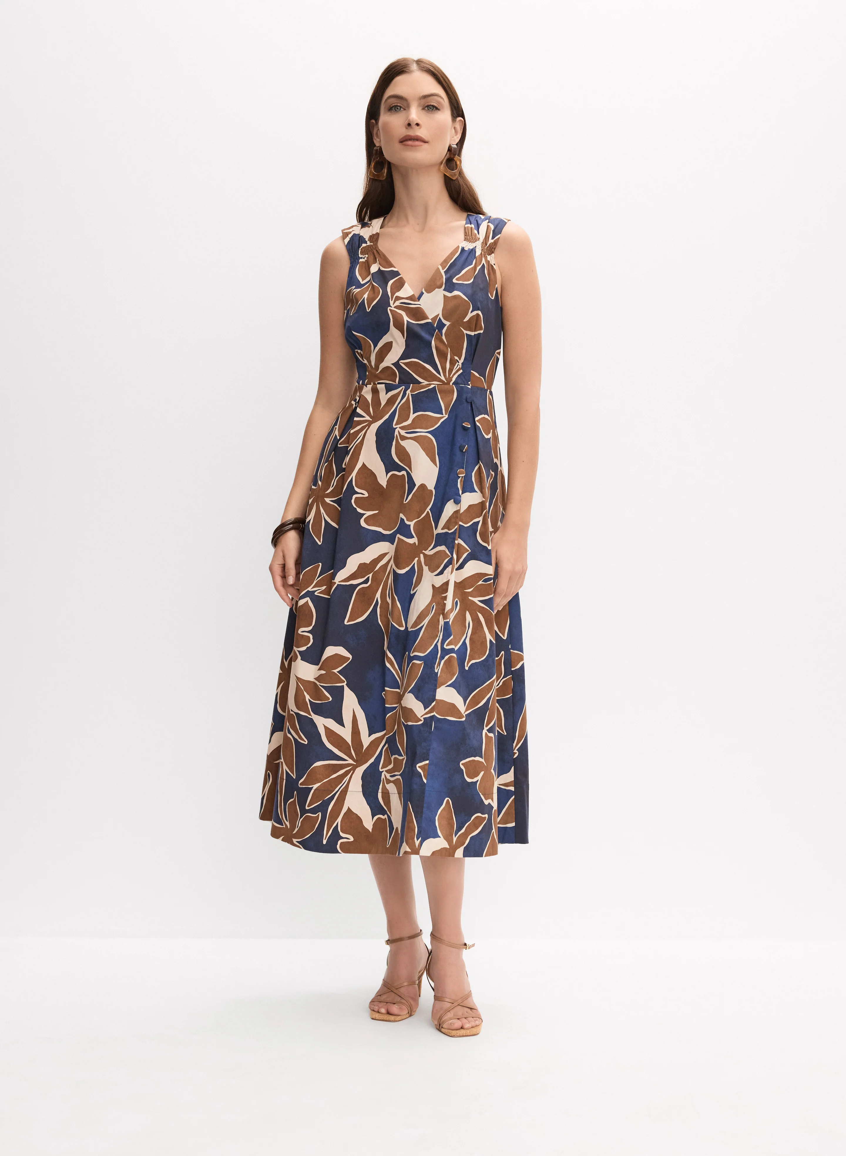 Floral Print Midi Dress