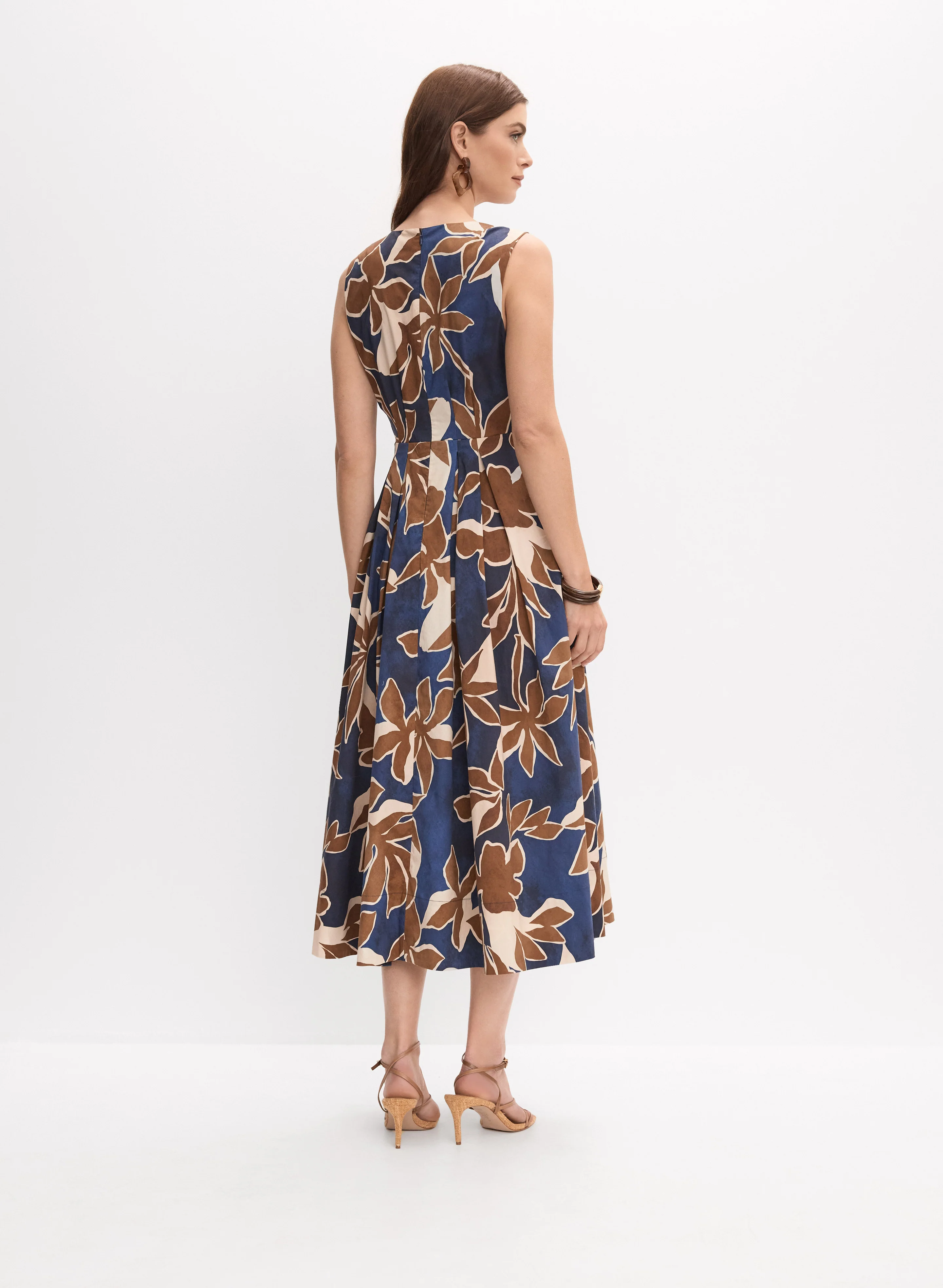 Floral Print Midi Dress - Image 4