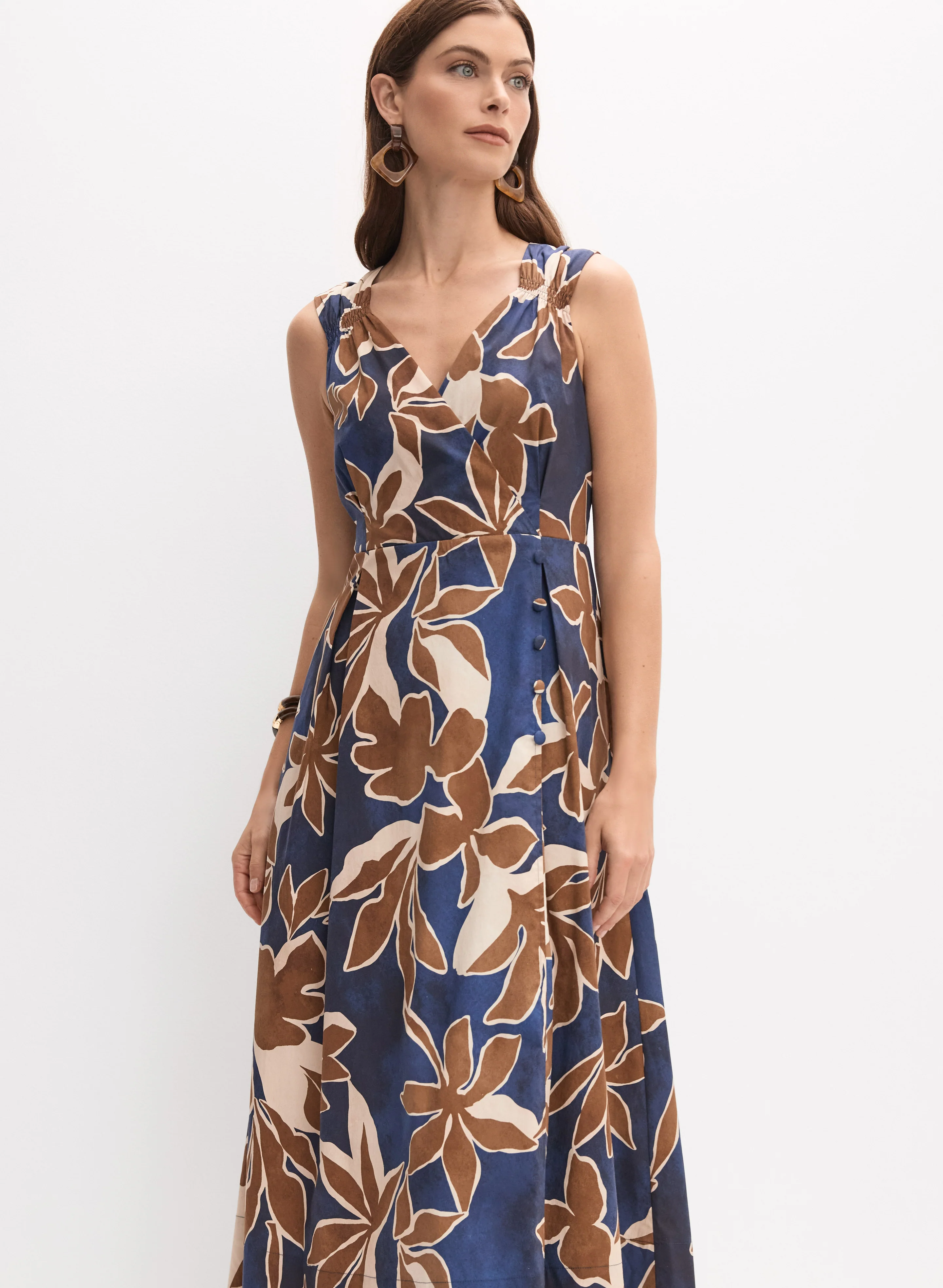 Floral Print Midi Dress - Image 7