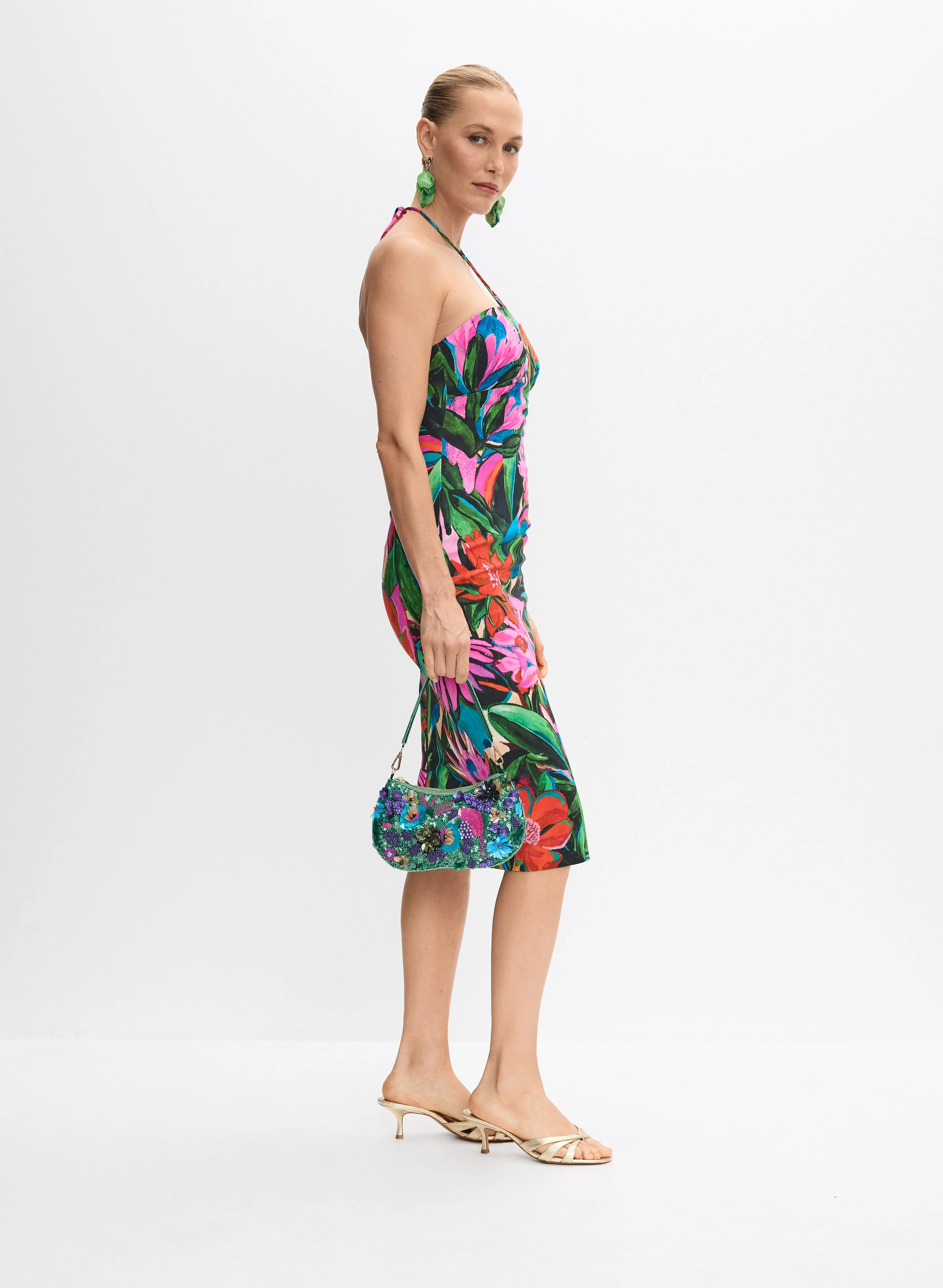 Floral Print Midi Dress - Image 8
