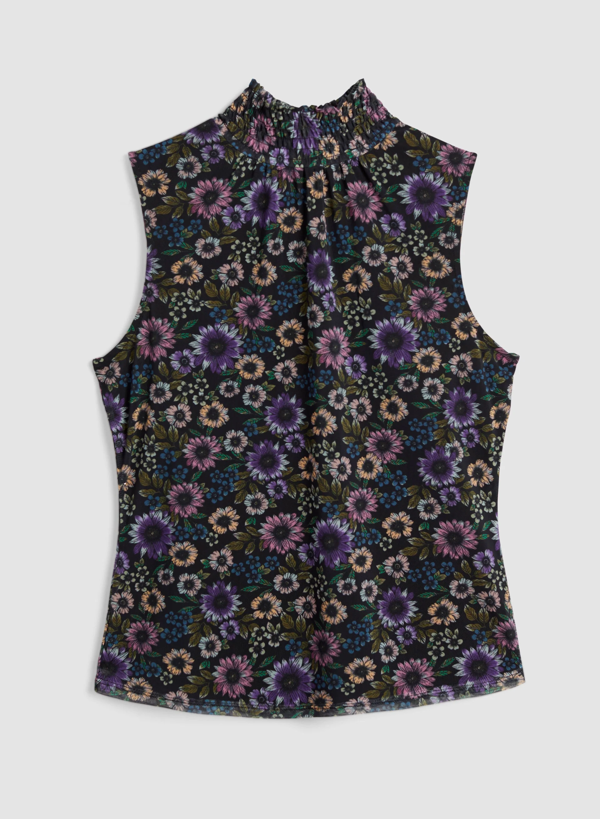 Floral Print Sleeveless Top - Image 5