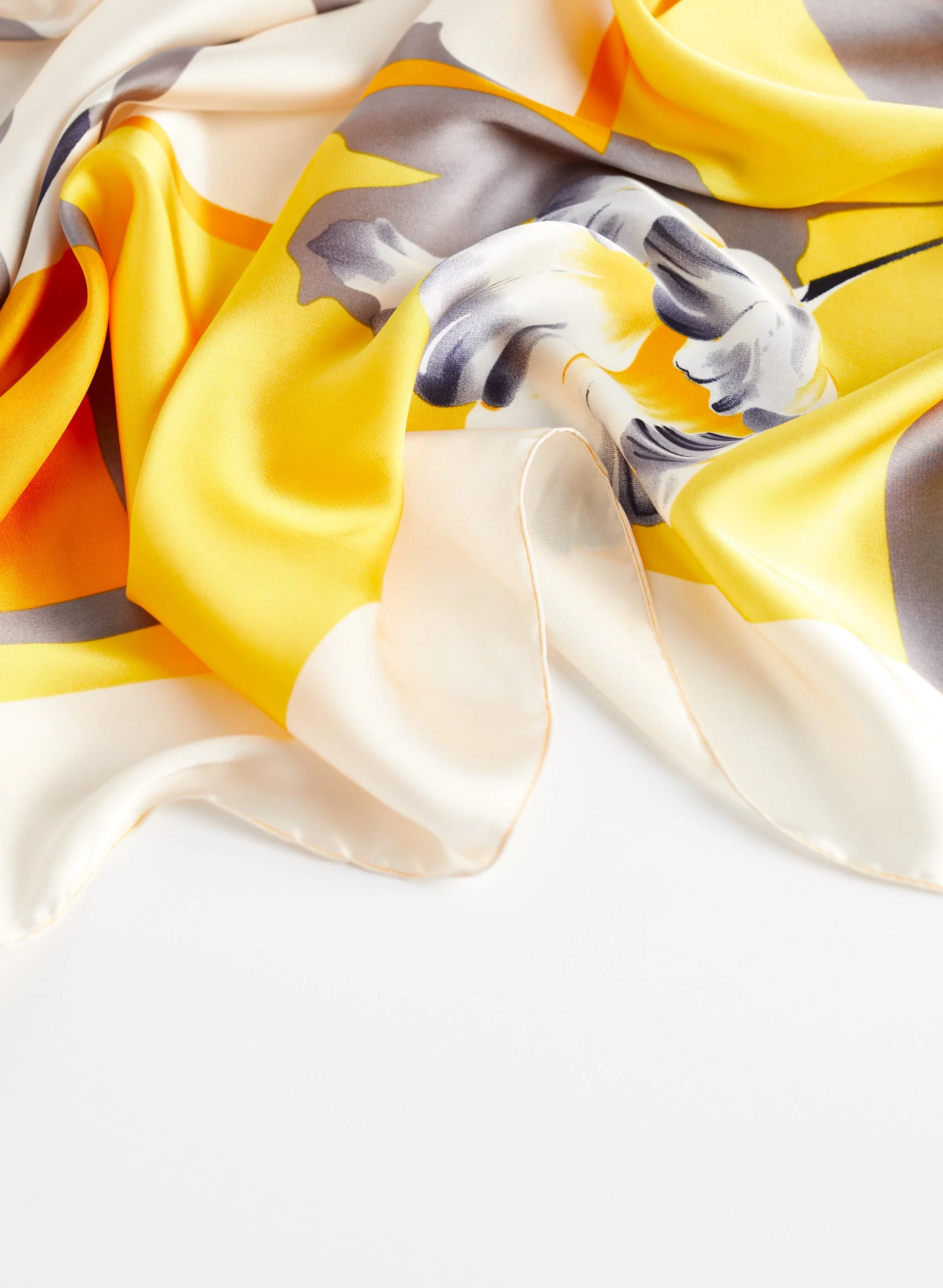 Floral Print Square Scarf - Image 3