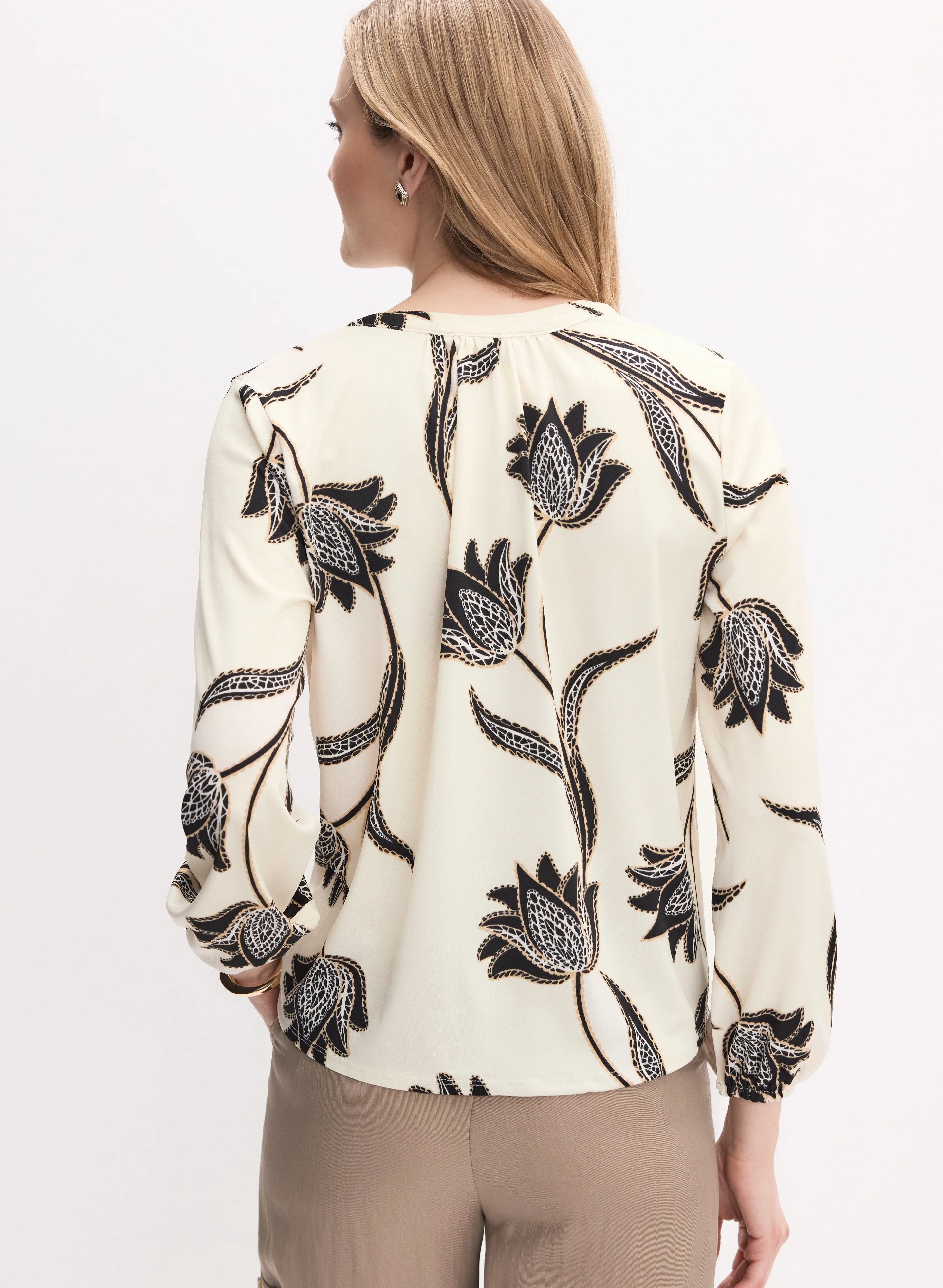 Floral Tie Detail Top - Image 4
