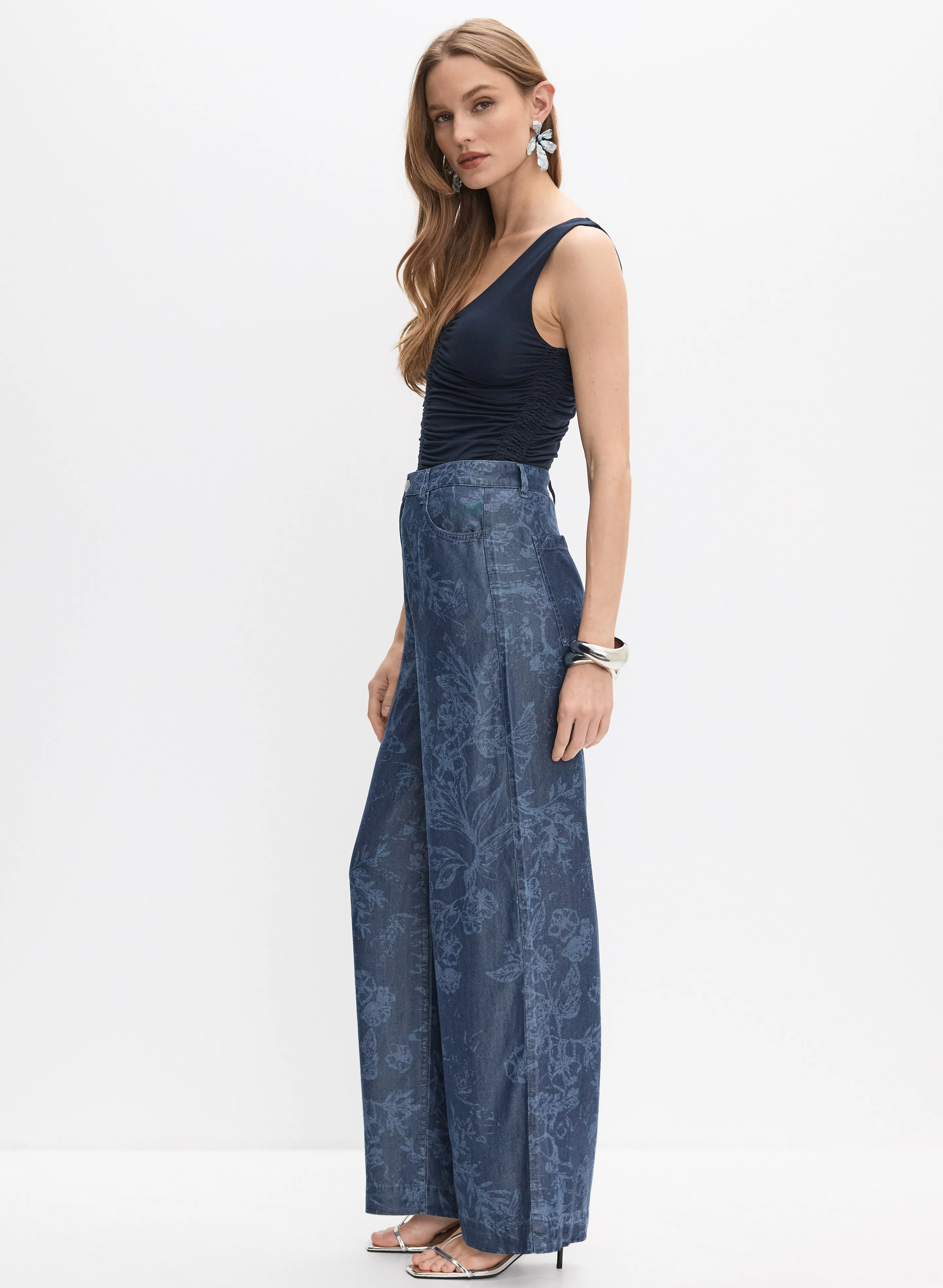 Floral Printed Jeans - Image 5